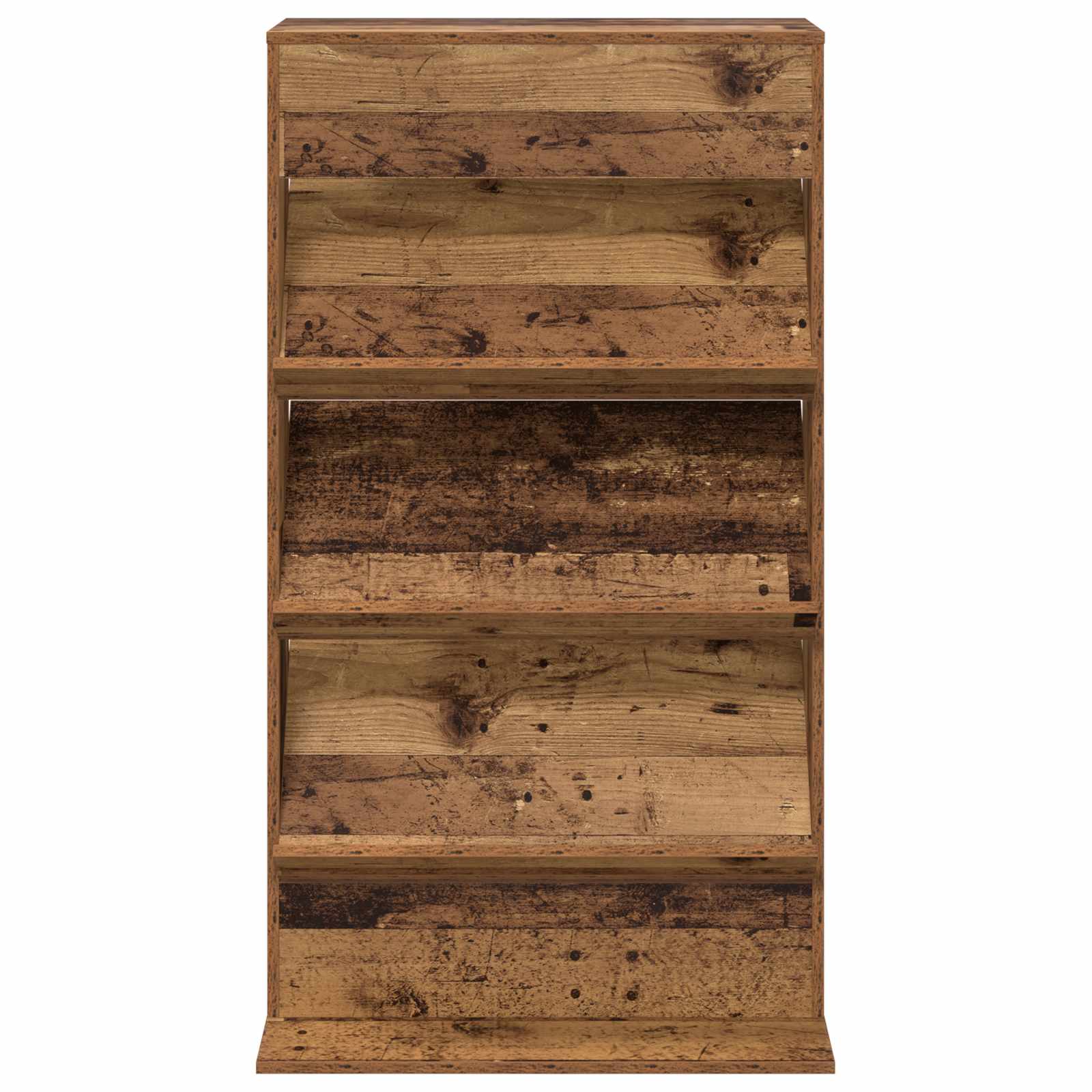 Étagère à magazines avec étagère Bois ancien 70 x 41 x 126 cm - XIOS