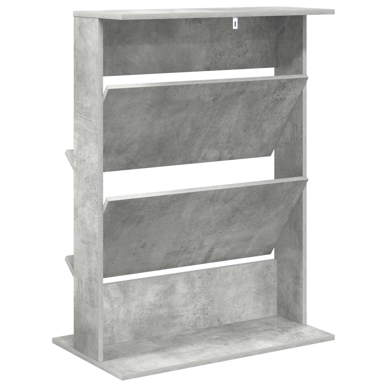 Étagère à magazines avec étagère Gris béton 70 x 41 x 96 cm - XIOS