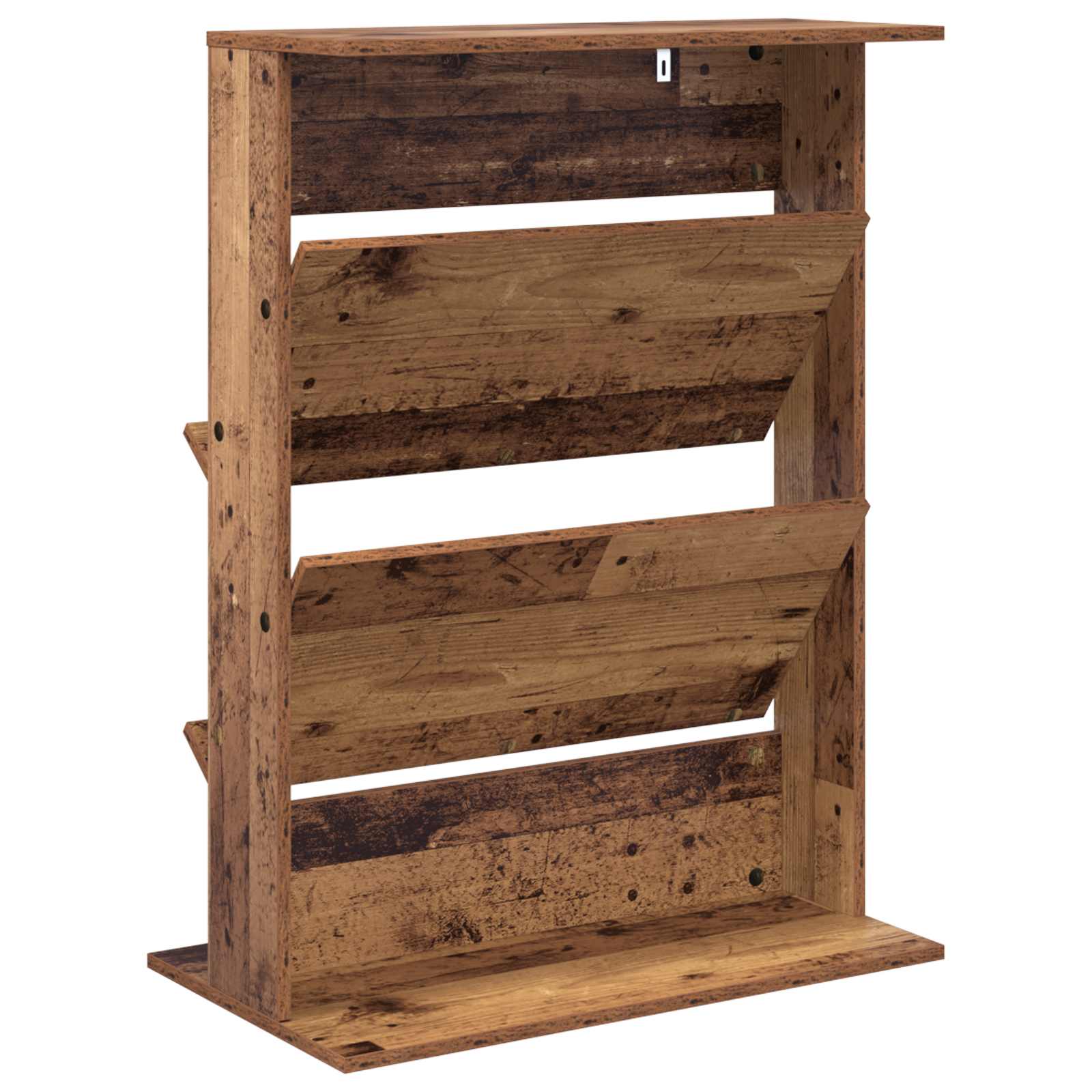 Étagère à magazines avec étagère Bois ancien 70 x 41 x 96 cm - XIOS