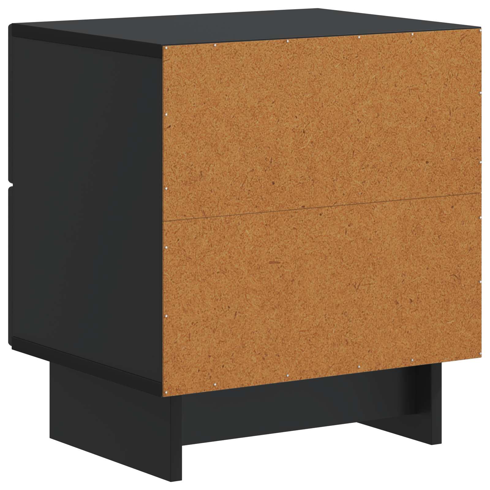 Cabinet de chevet avec tiroir 2 pcs Noir 43 x 34,5 x 47,5 cm - XIOS