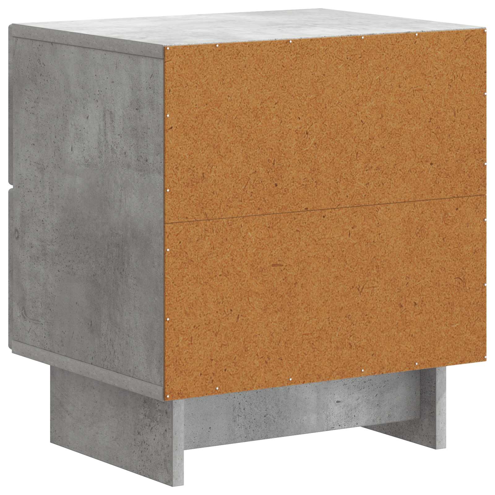 Cabinet de chevet avec tiroir Gris béton 43 x 34,5 x 47,5 cm - XIOS