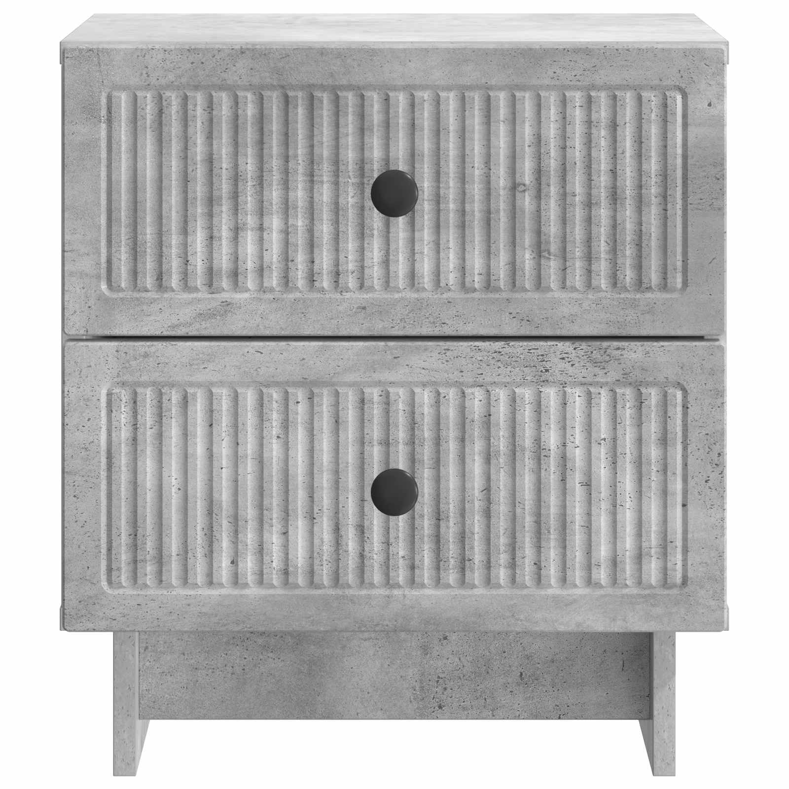 Cabinet de chevet avec tiroir Gris béton 43 x 34,5 x 47,5 cm - XIOS
