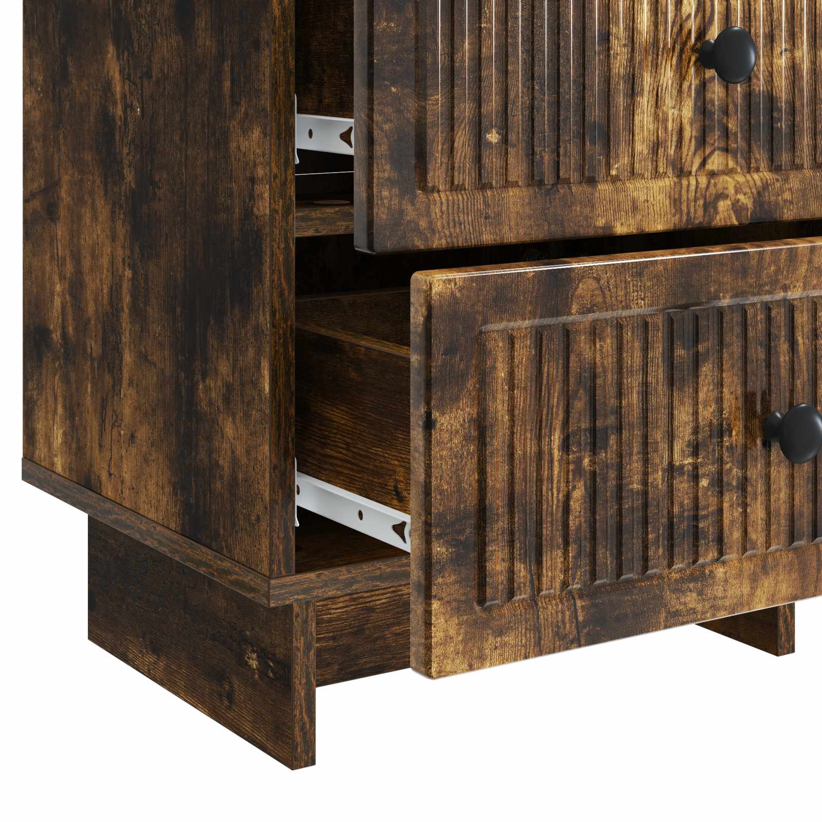 Cabinet de chevet 2 pcs Chêne fumé 43 x 34,5 x 47,5 cm - XIOS
