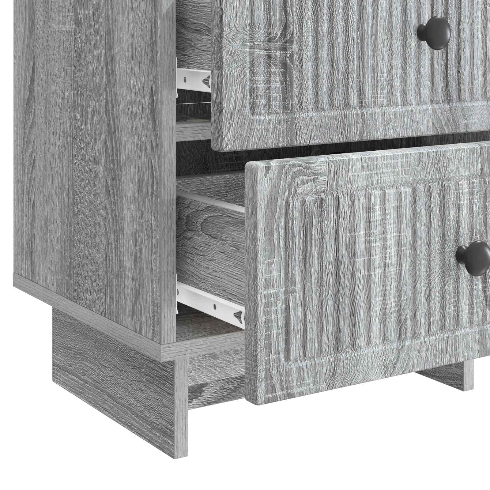 Cabinet de chevet avec tiroir Sonoma gris 43 x 34,5 x 47,5 cm - XIOS