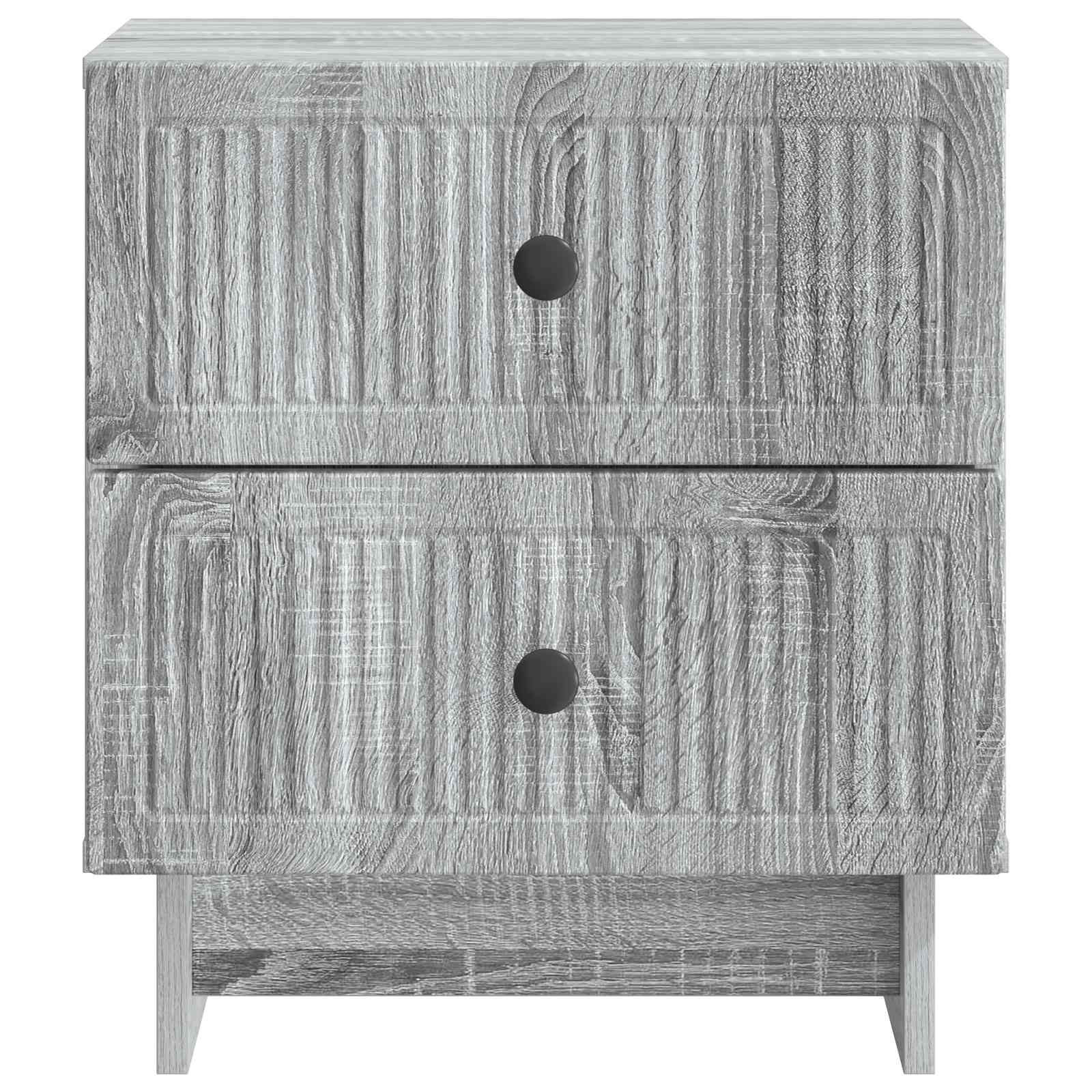 Cabinet de chevet 2 pcs Sonoma gris 43 x 34,5 x 47,5 cm - XIOS