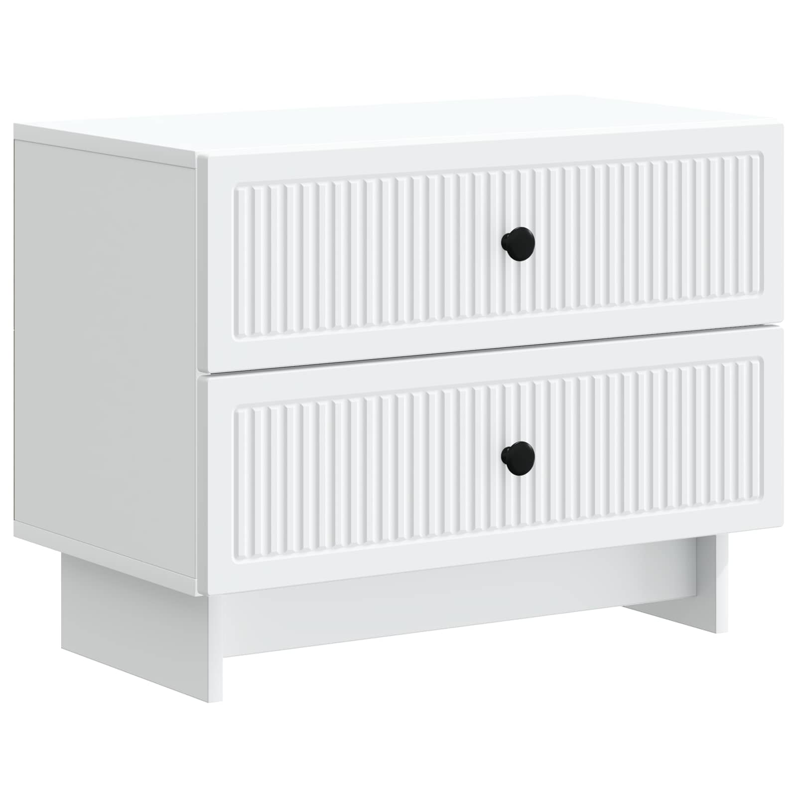Cabinet de chevet Blanc 62 x 34,5 x 47,5 cm Bois d'ingénierie - XIOS