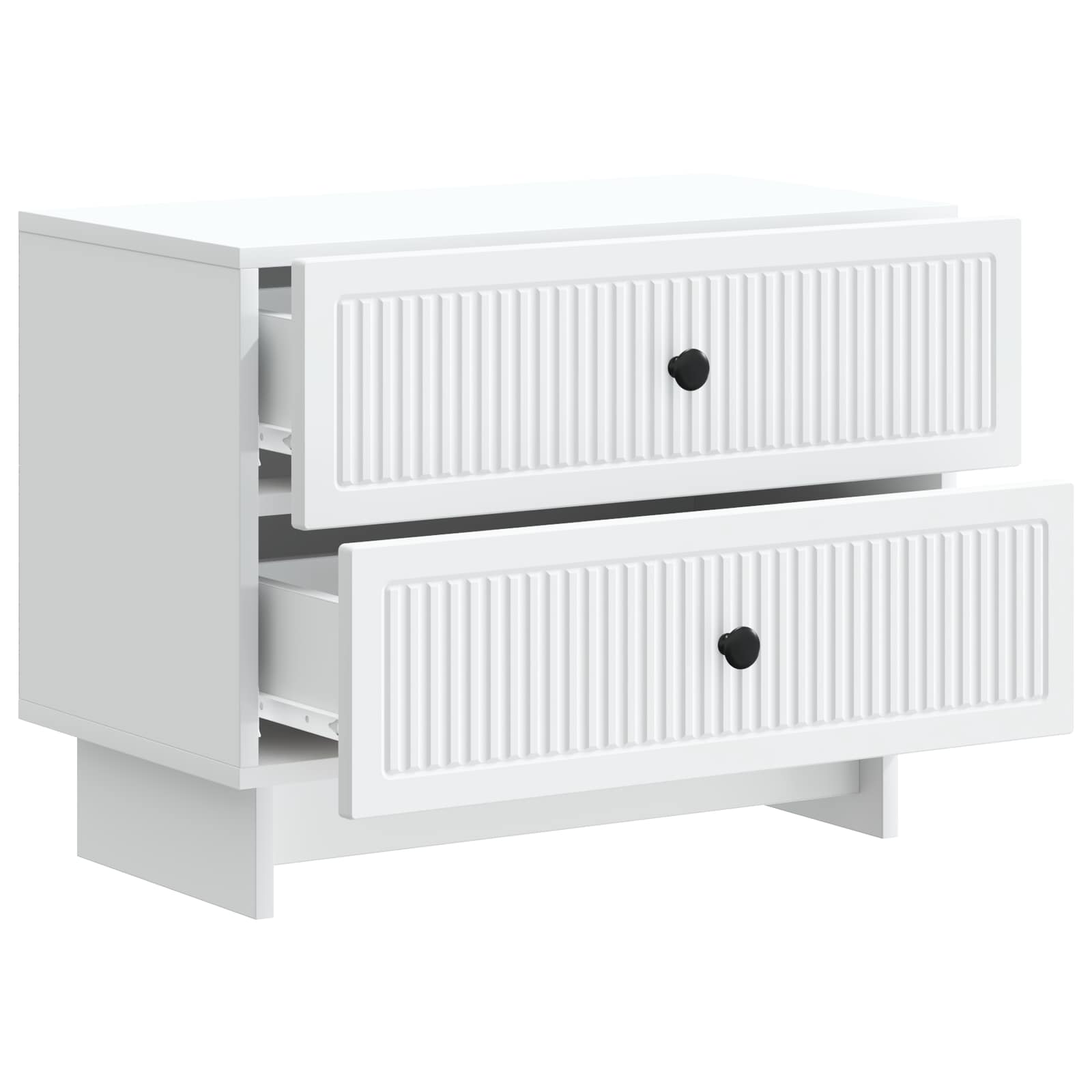 Cabinet de chevet Blanc 62 x 34,5 x 47,5 cm Bois d'ingénierie - XIOS