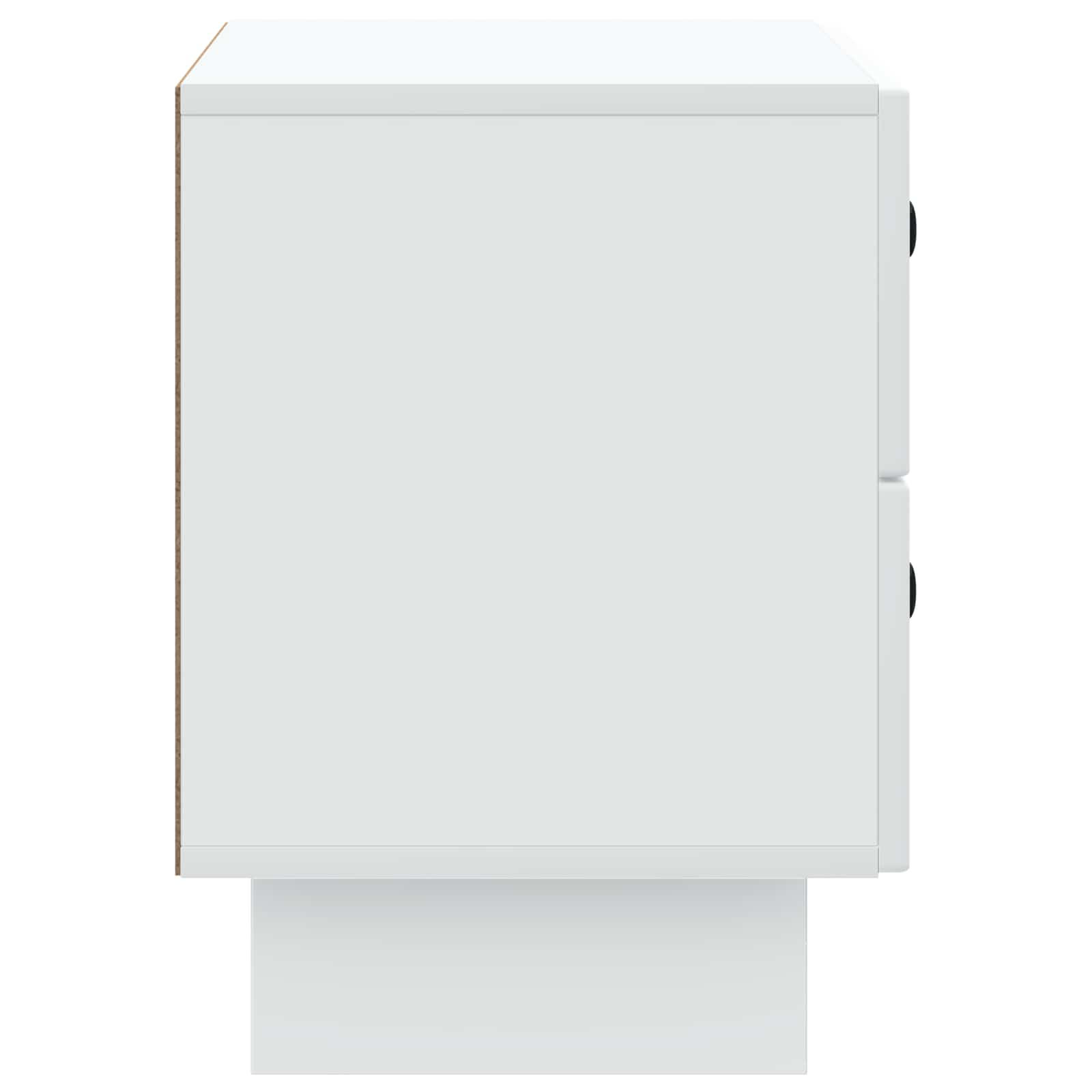 Cabinet de chevet Blanc 62 x 34,5 x 47,5 cm Bois d'ingénierie - XIOS