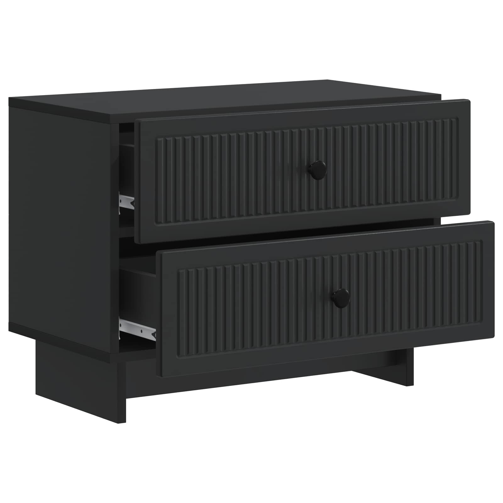 Cabinet de chevet Noir 62 x 34,5 x 47,5 cm Bois d'ingénierie - XIOS