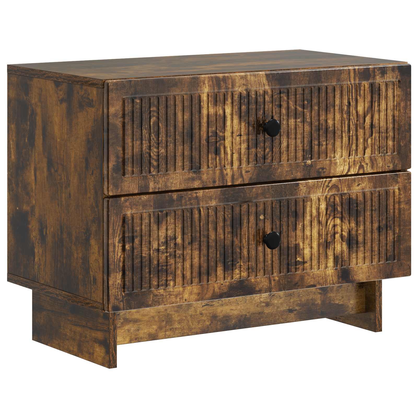 Cabinet de chevet avec tiroir Chêne fumé 62 x 34,5 x 47,5 cm - XIOS
