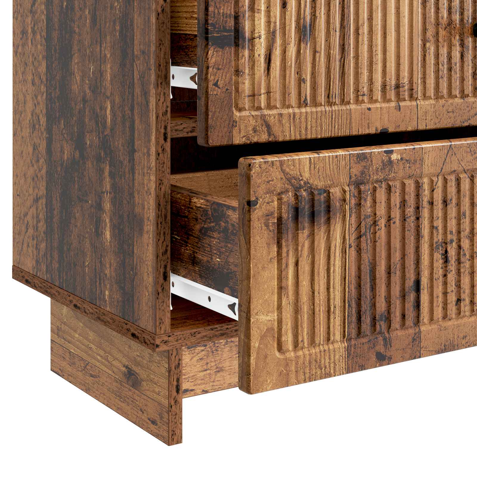 Cabinet de chevet avec tiroir Bois ancien 62 x 34,5 x 47,5 cm - XIOS