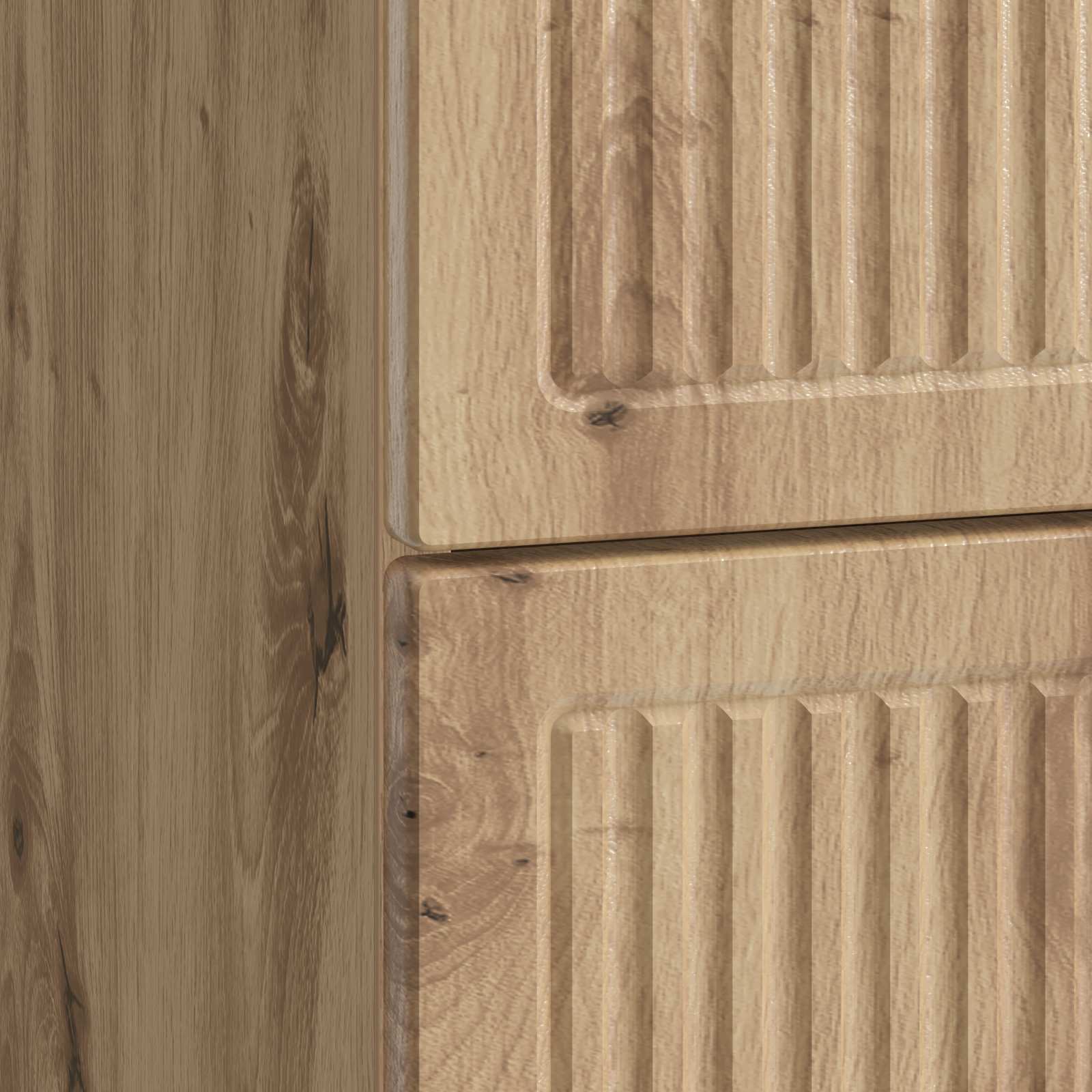 Cabinet de chevet Chêne artisanal 62 x 34,5 x 47,5 cm - XIOS