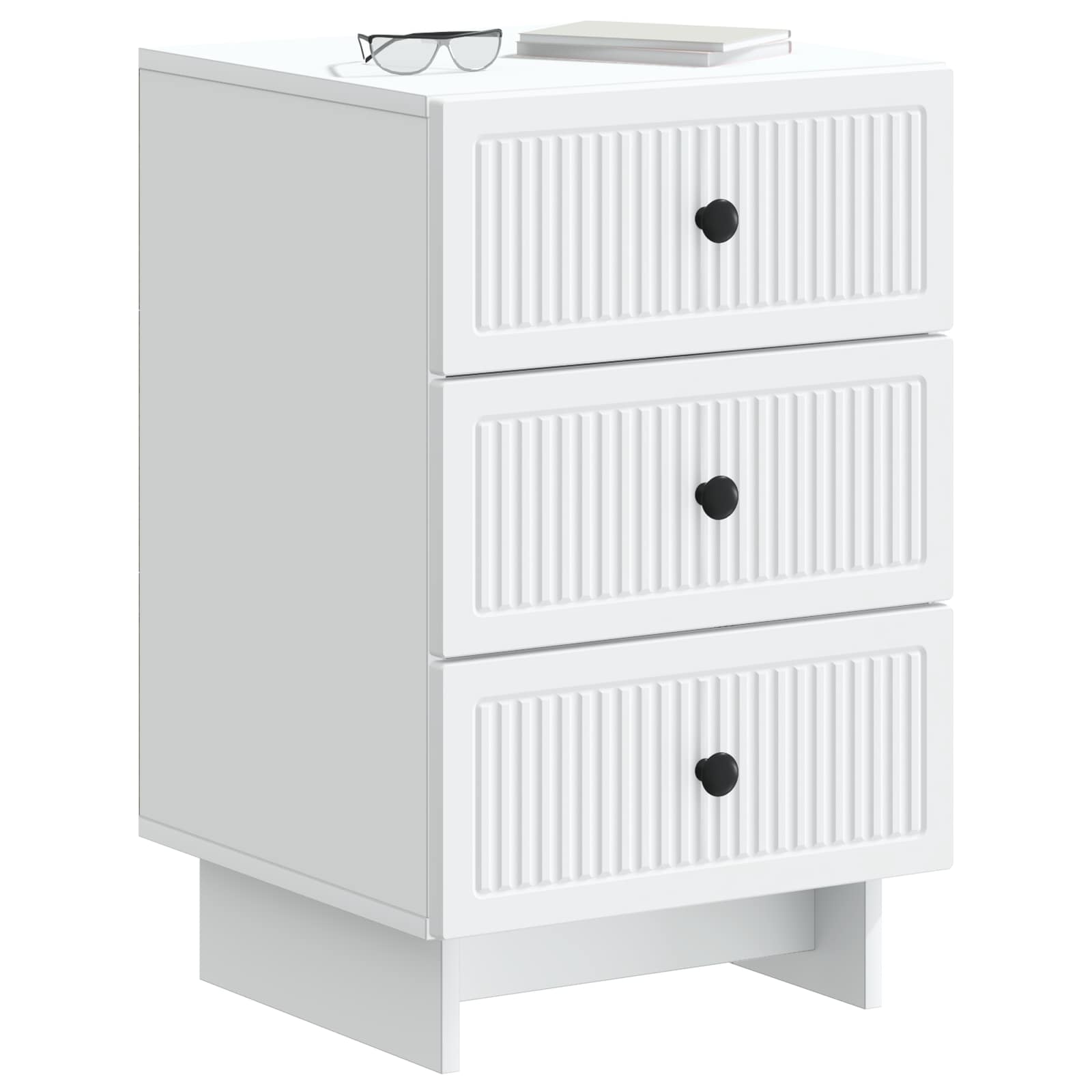 Cabinet de chevet Blanc 43 x 41 x 66,5 cm Bois d'ingénierie - XIOS