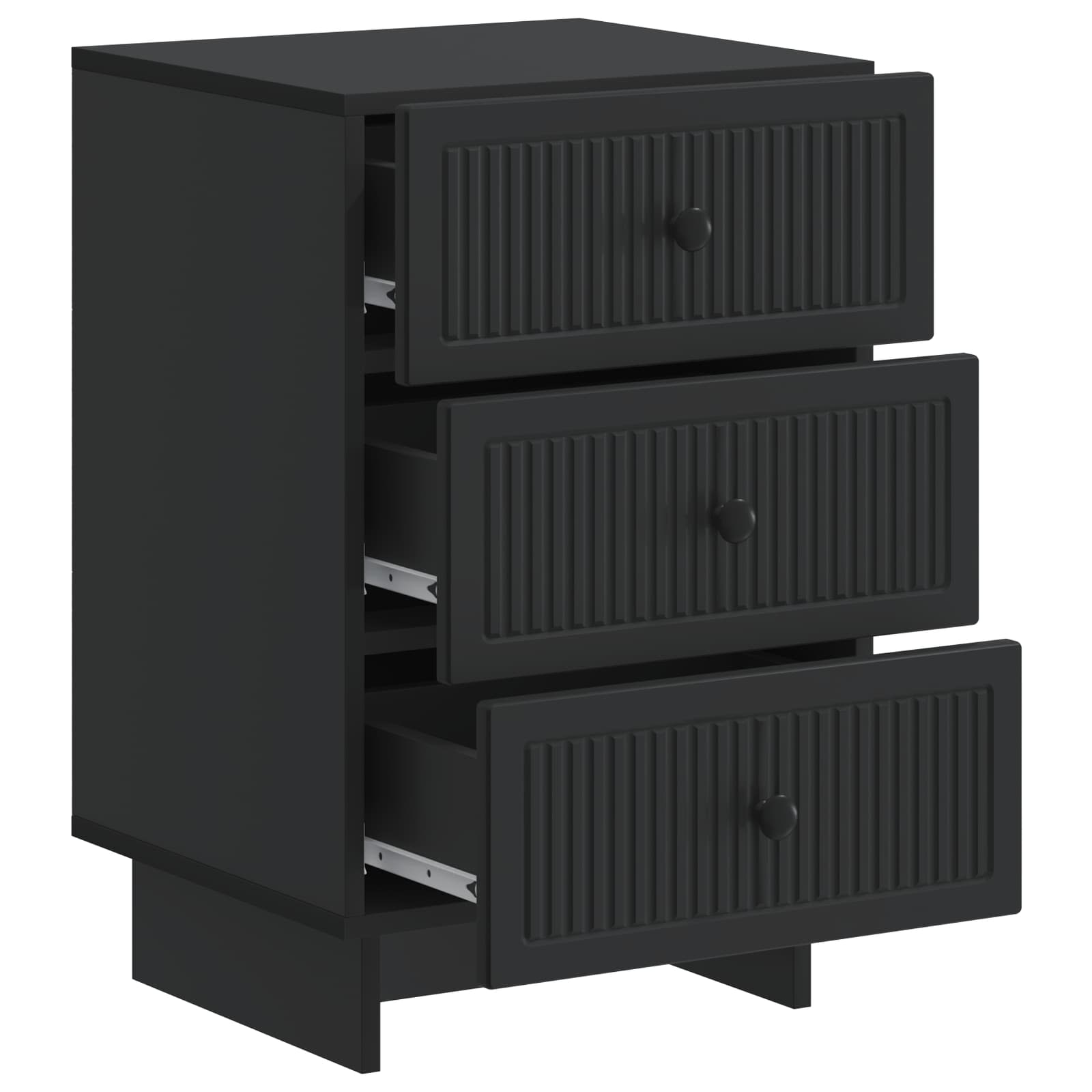 Cabinet de chevet Noir 43 x 41 x 66,5 cm Bois d'ingénierie - XIOS