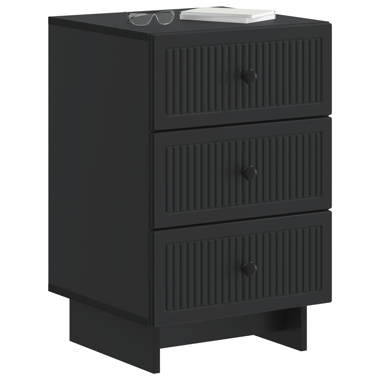 Cabinet de chevet Noir 43 x 41 x 66,5 cm Bois d'ingénierie - XIOS