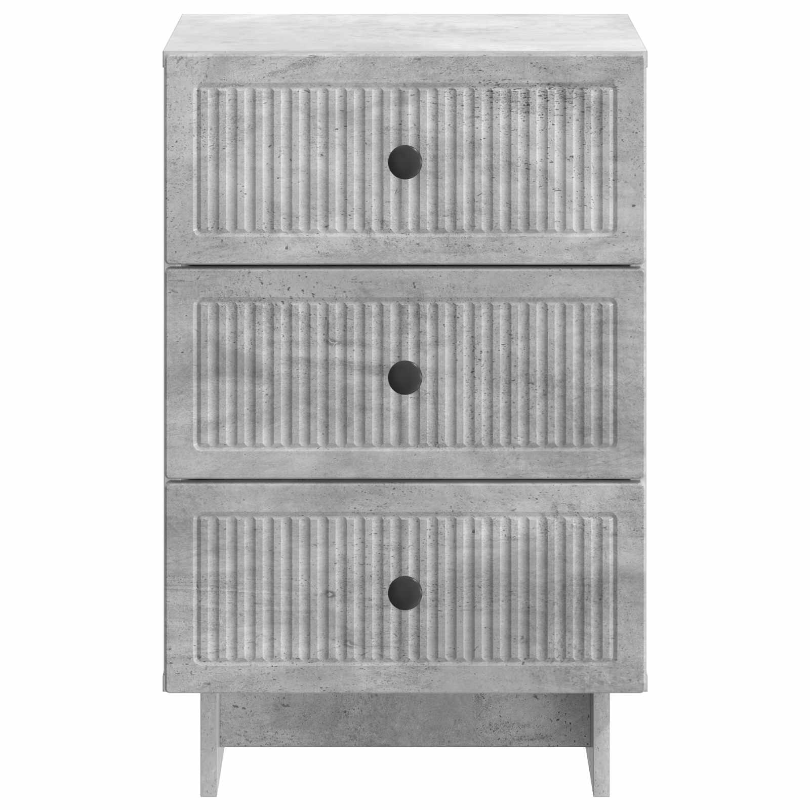 Cabinet de chevet avec tiroir Gris béton 43 x 41 x 66,5 cm - XIOS