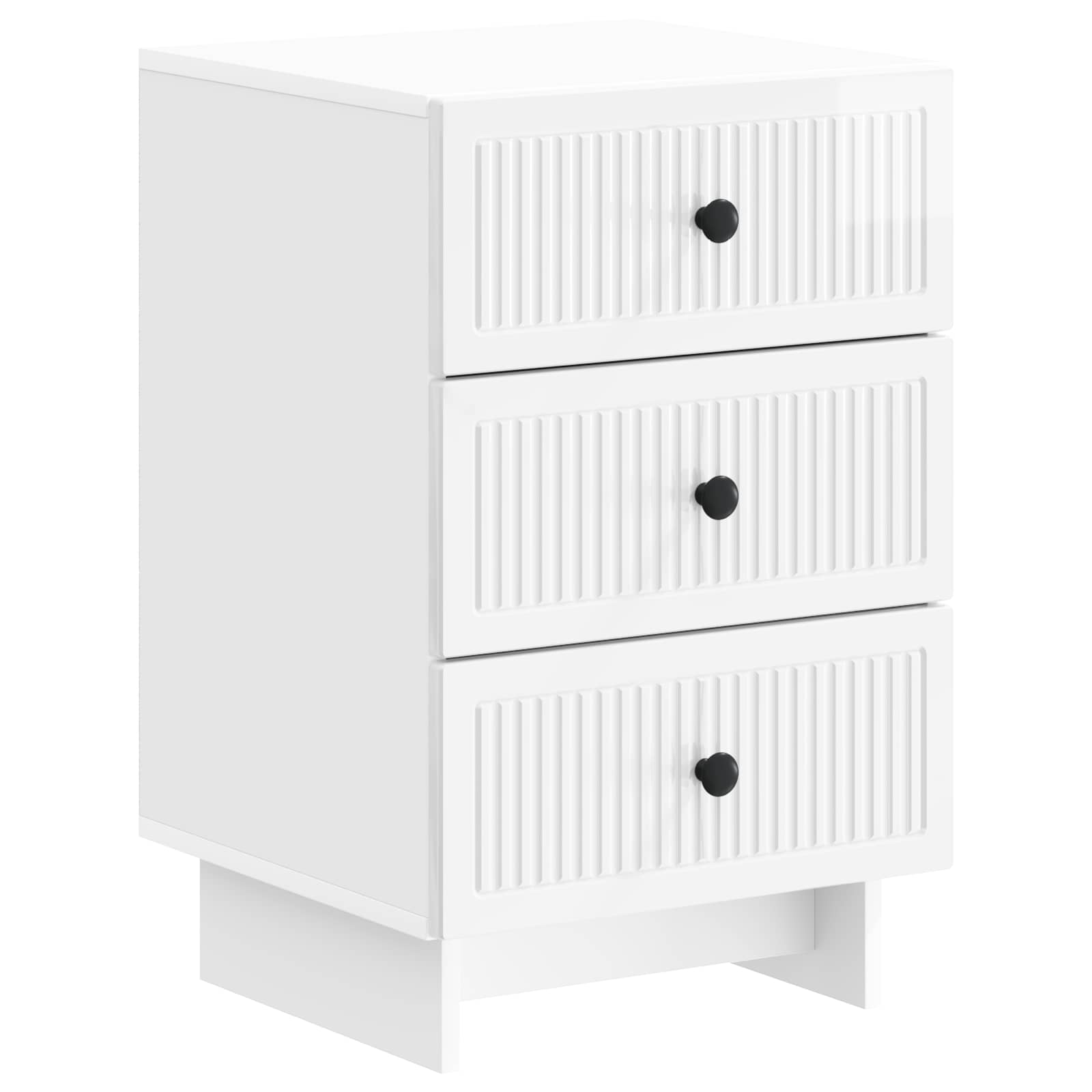 Cabinet de chevet avec tiroir Blanc brillant 43 x 41 x 66,5 cm - XIOS