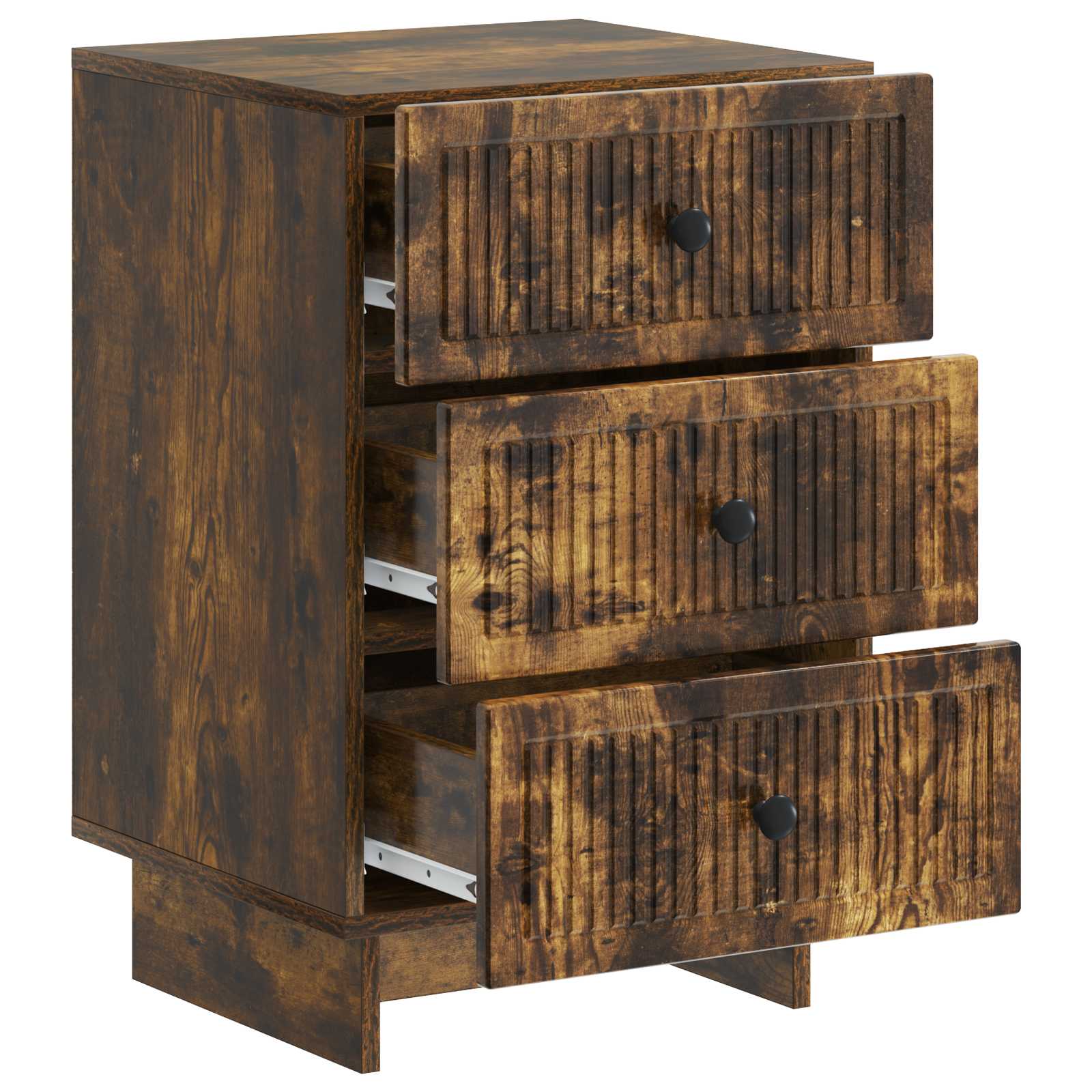 Cabinet de chevet avec tiroir Chêne fumé 43 x 41 x 66,5 cm - XIOS