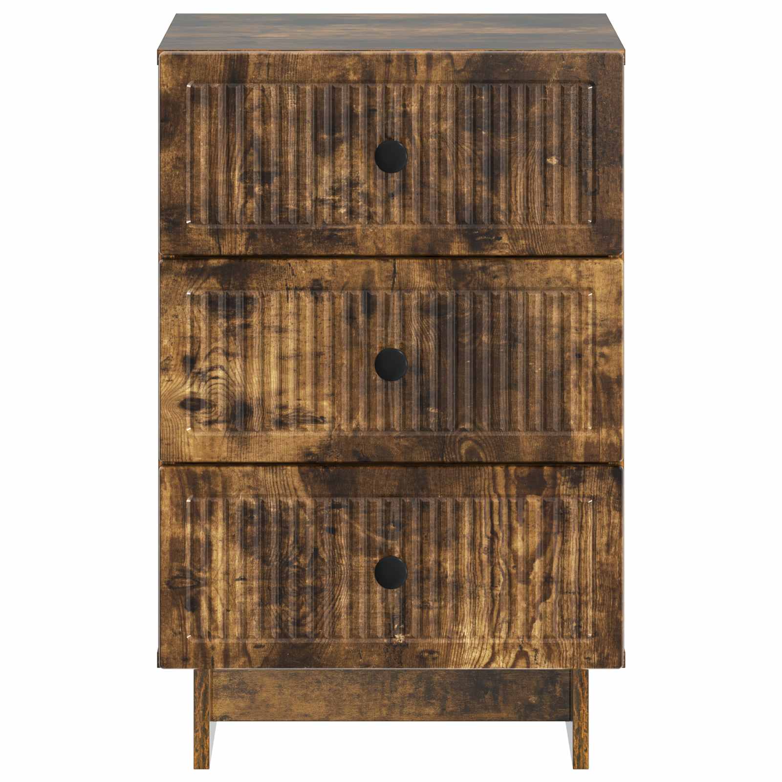 Cabinet de chevet avec tiroir Chêne fumé 43 x 41 x 66,5 cm - XIOS