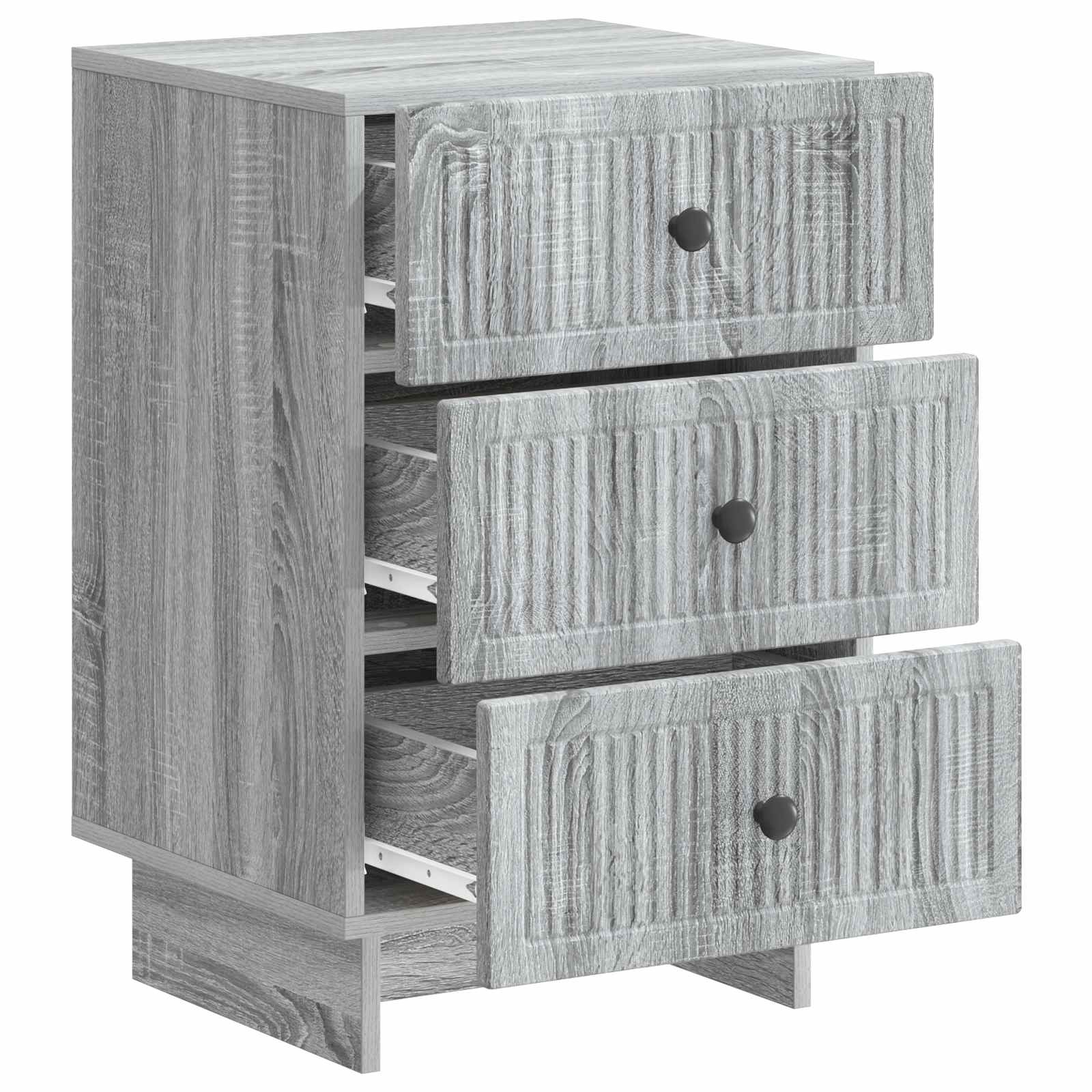 Cabinet de chevet avec tiroir Sonoma gris 43 x 41 x 66,5 cm - XIOS