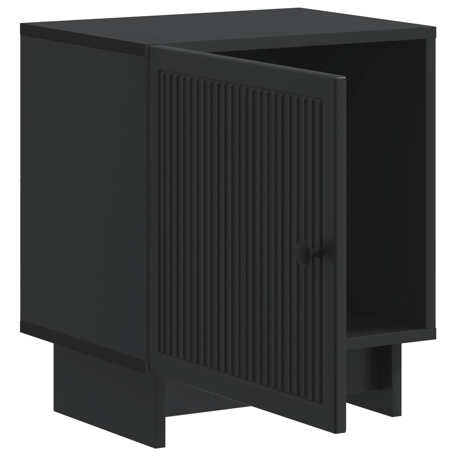 Cabinet de chevet Noir 43 x 34,5 x 50 cm Bois d'ingénierie - XIOS