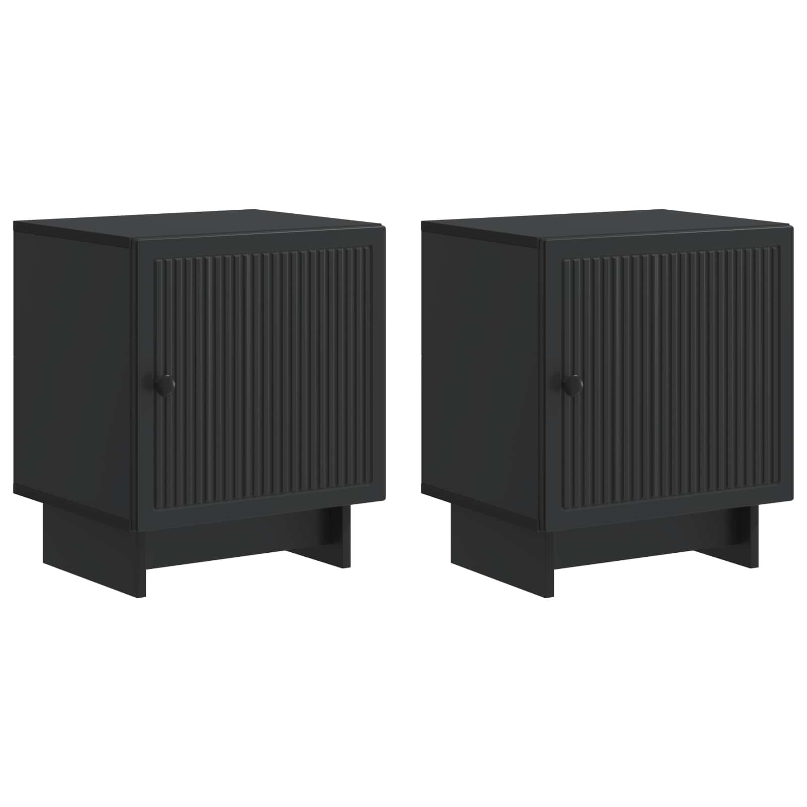 Cabinet de chevet 2 pcs Noir 43 x 34,5 x 50 cm - XIOS