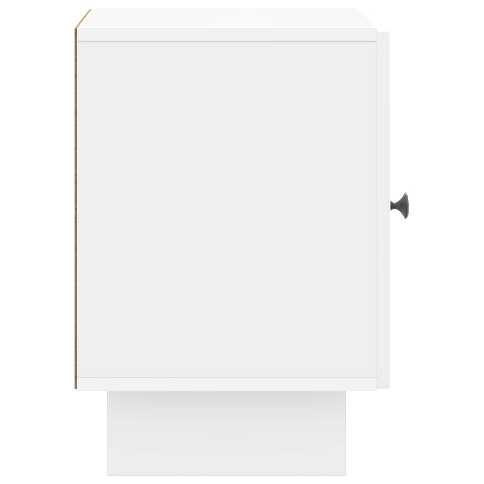 Cabinet de chevet Blanc brillant 43 x 34,5 x 50 cm - XIOS