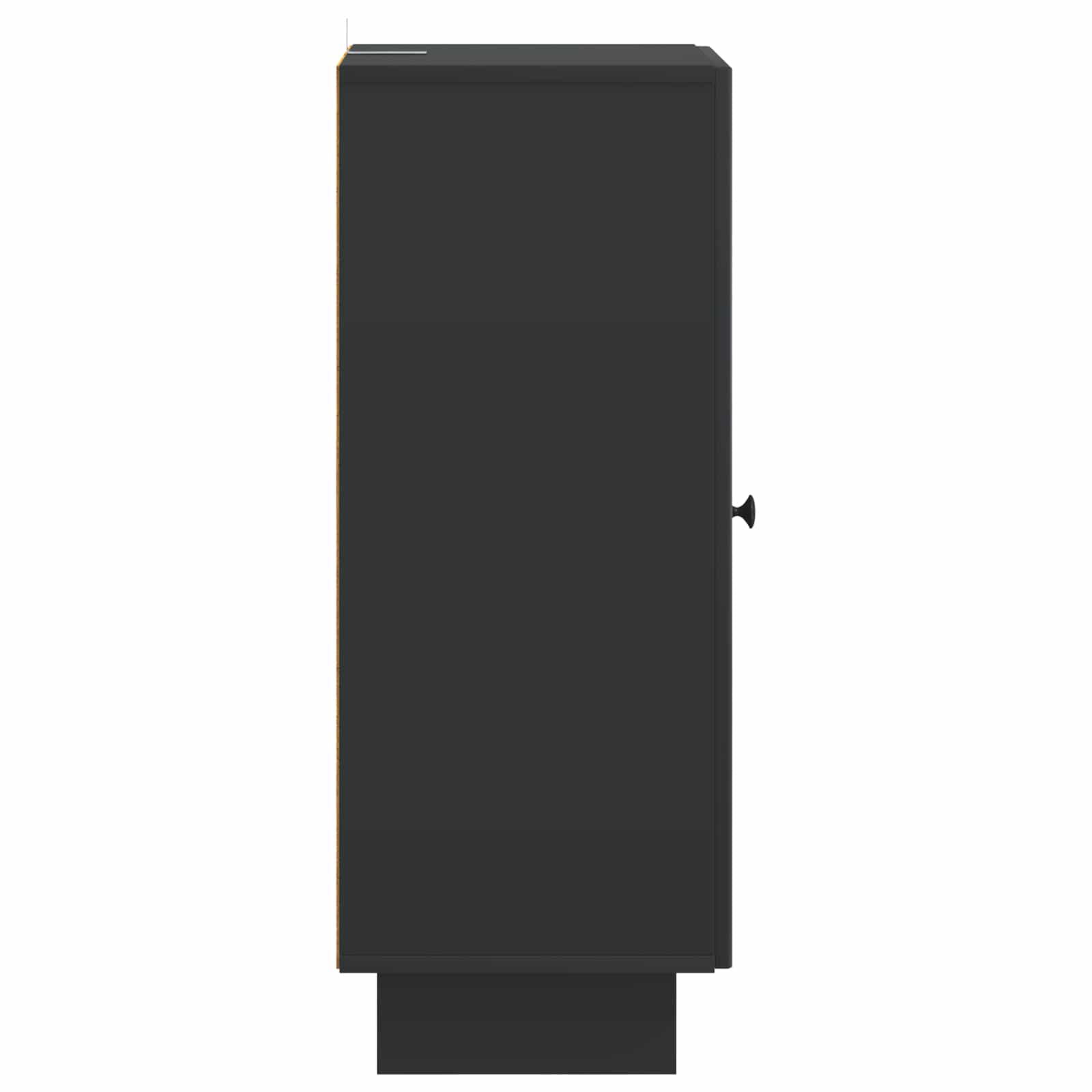 Armoire Noir 33 x 34,5 x 90 cm Bois d’ingénierie - XIOS
