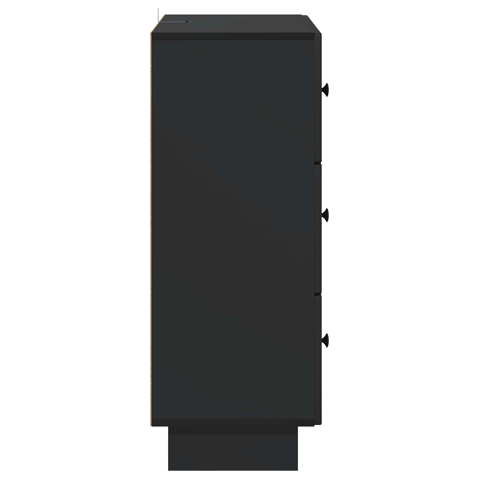 Armoire à tiroirs Noir 66 x 34,5 x 90 cm Bois d'ingénierie - XIOS