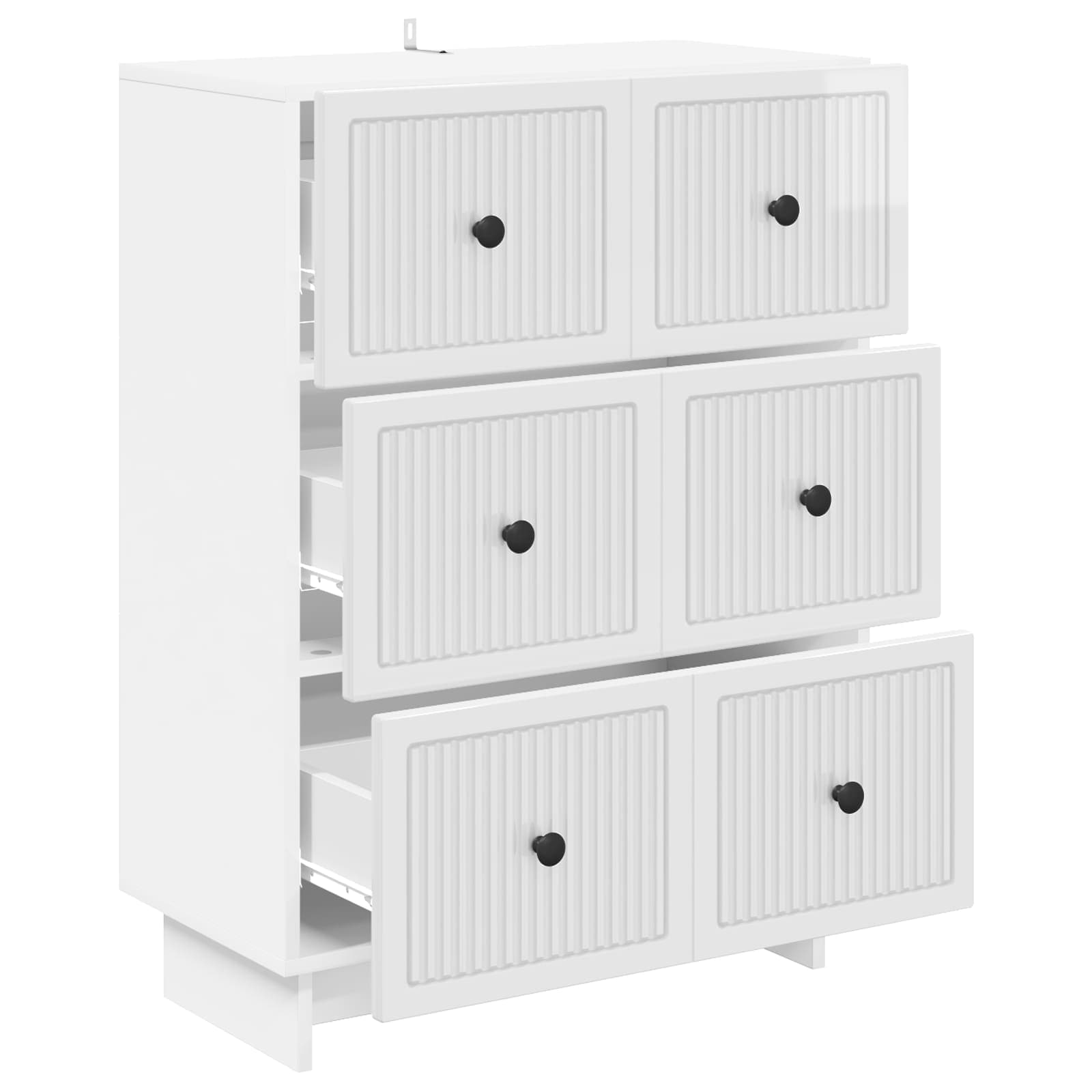 Armoire à tiroirs Blanc brillant 66 x 34,5 x 90 cm - XIOS