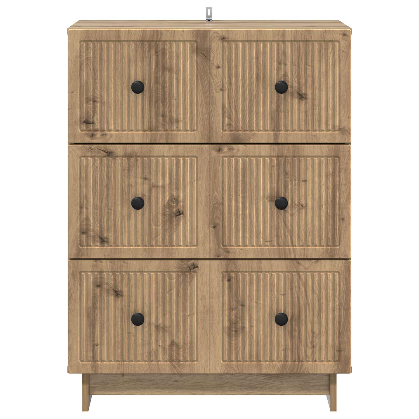 Armoire à tiroirs Chêne artisanal 66 x 34,5 x 90 cm - XIOS