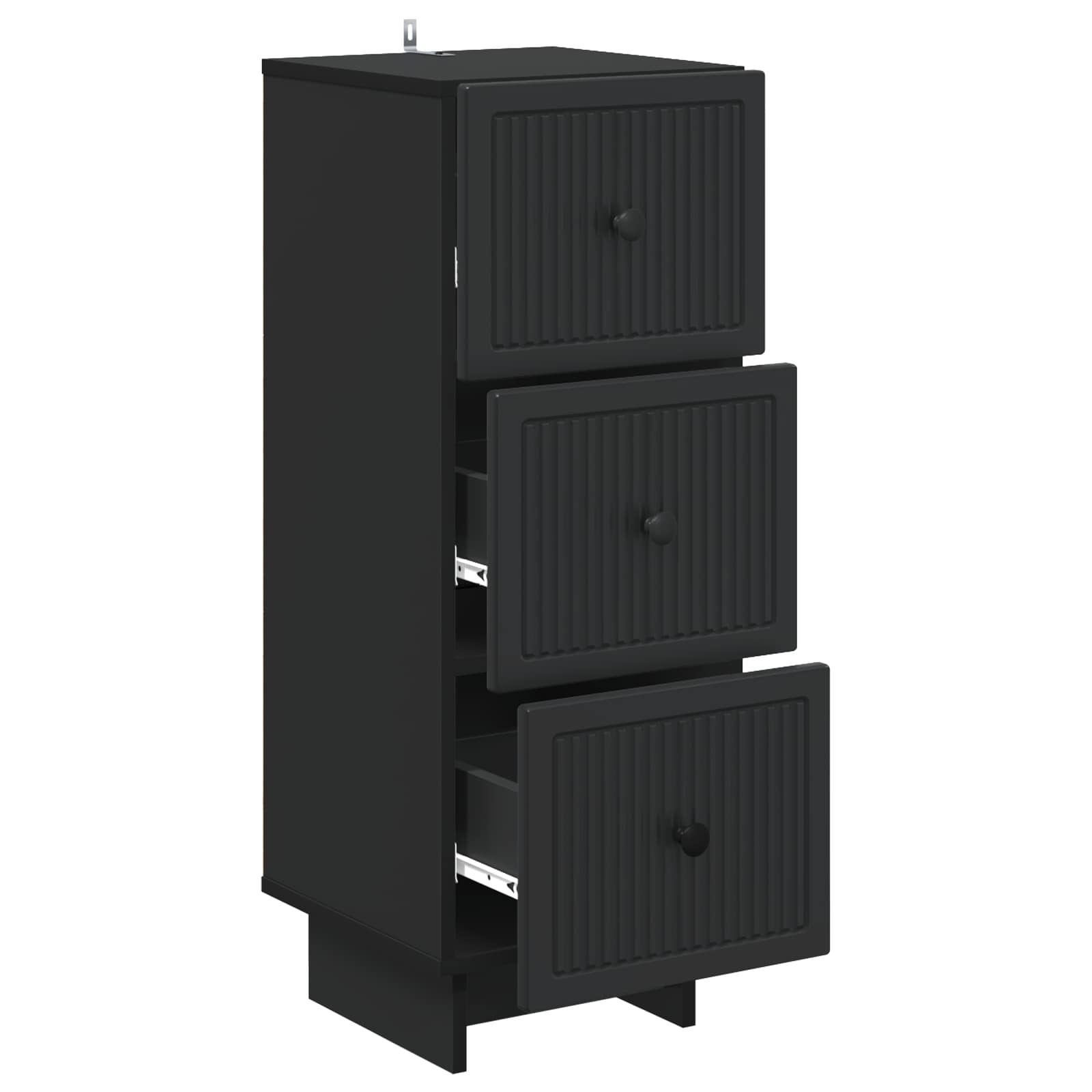 Armoire à tiroirs Noir 33 x 34,5 x 90 cm Bois d'ingénierie - XIOS