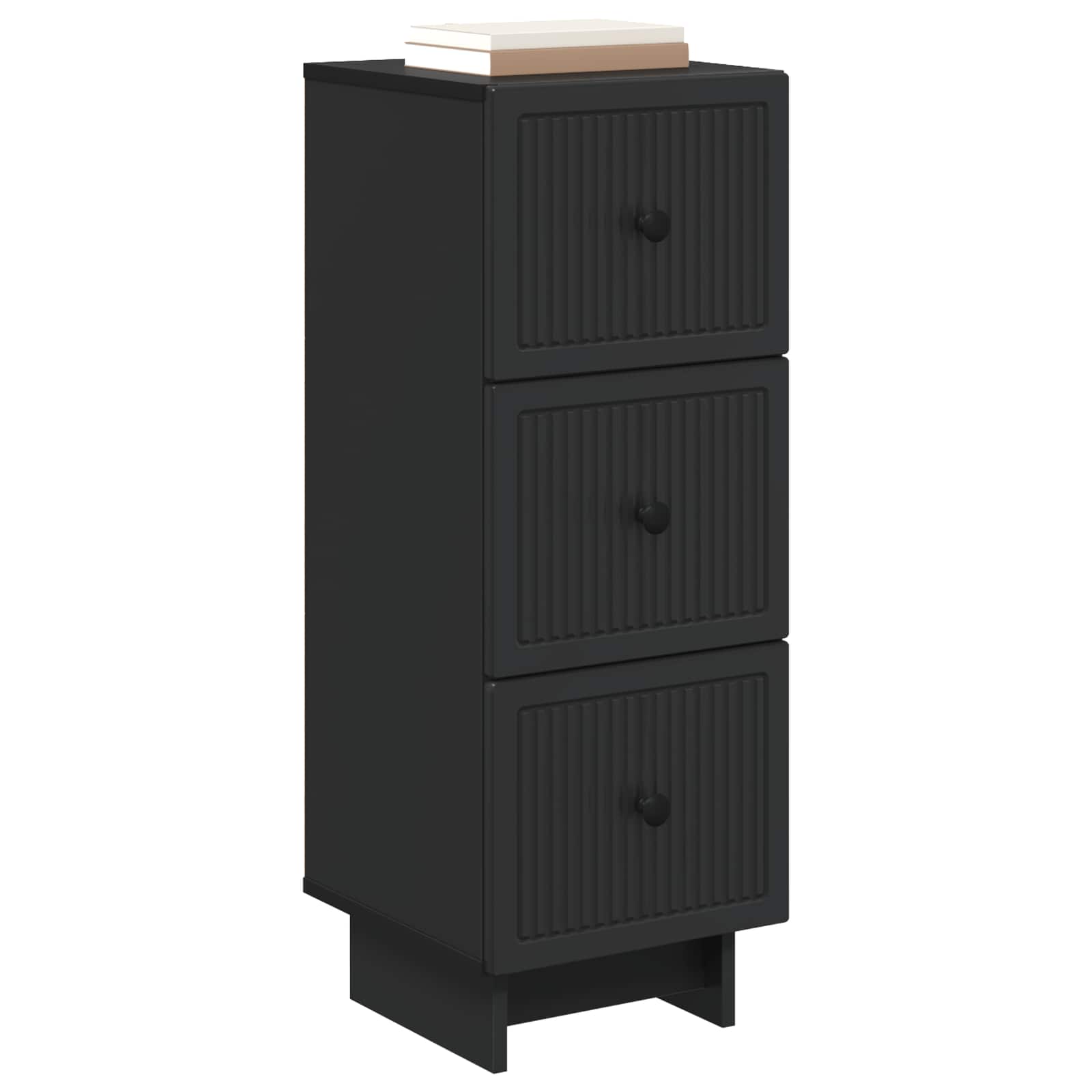 Armoire à tiroirs Noir 33 x 34,5 x 90 cm Bois d'ingénierie - XIOS