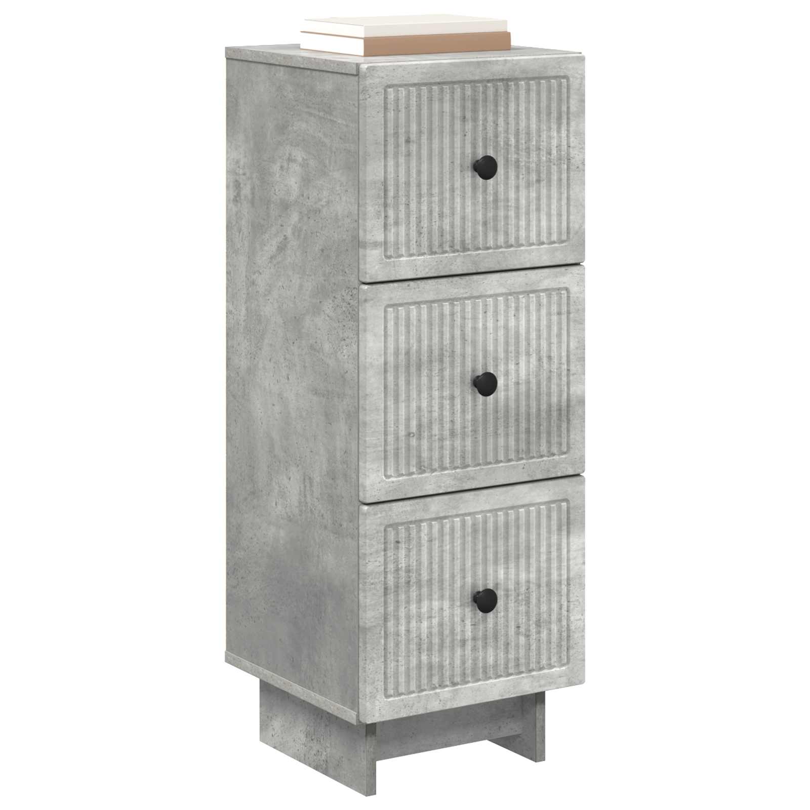 Armoire à tiroirs Gris béton 33 x 34,5 x 90 cm - XIOS