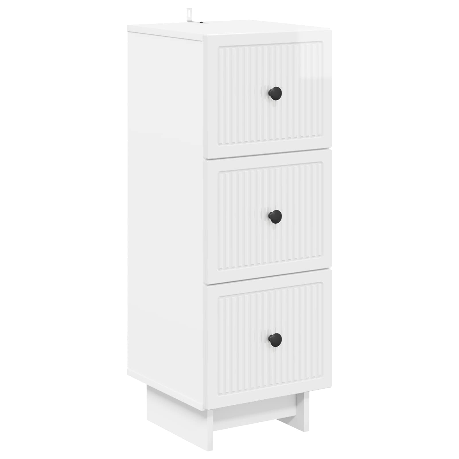 Armoire à tiroirs Blanc brillant 33 x 34,5 x 90 cm - XIOS