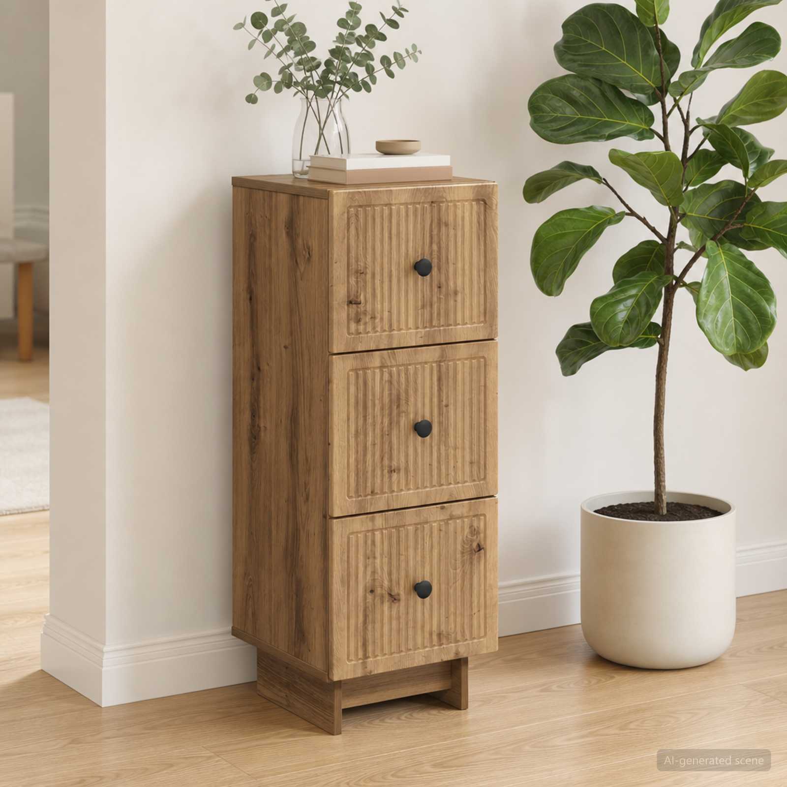 Armoire à tiroirs 33 x 34,5 x 90 cm Bois d'ingénierie - XIOS