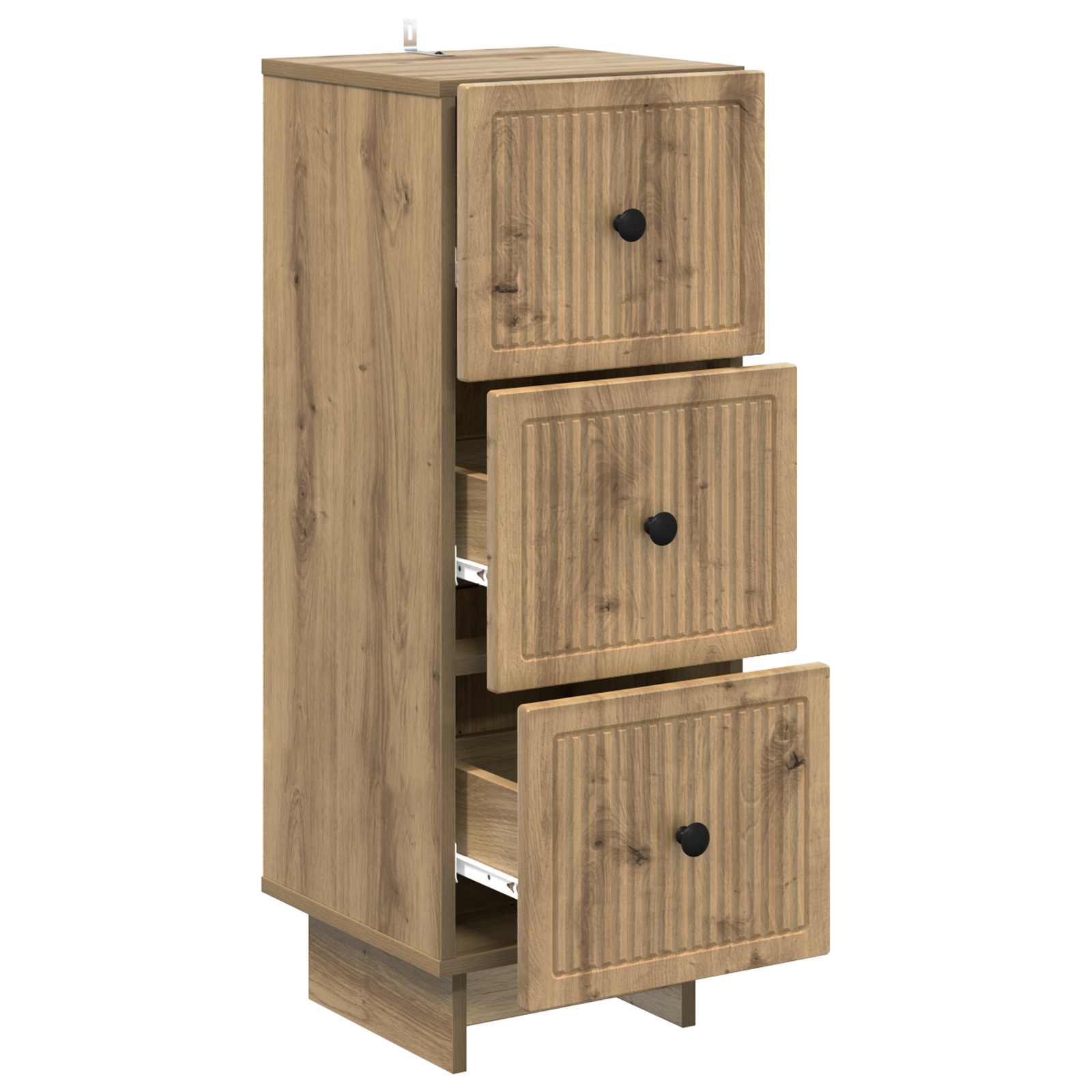 Armoire à tiroirs Chêne artisanal 33 x 34,5 x 90 cm - XIOS