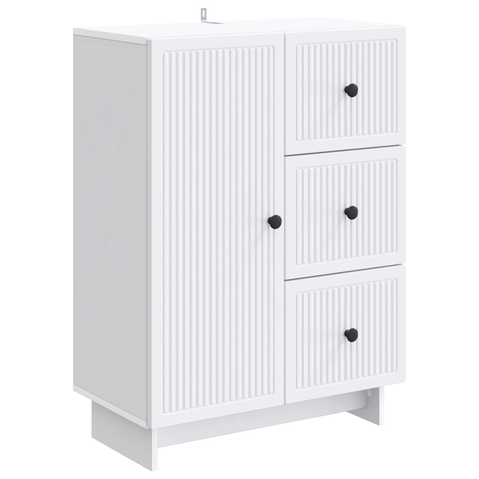 Buffet avec tiroir Blanc 66 x 34,5 x 90 cm Bois d'ingénierie - XIOS