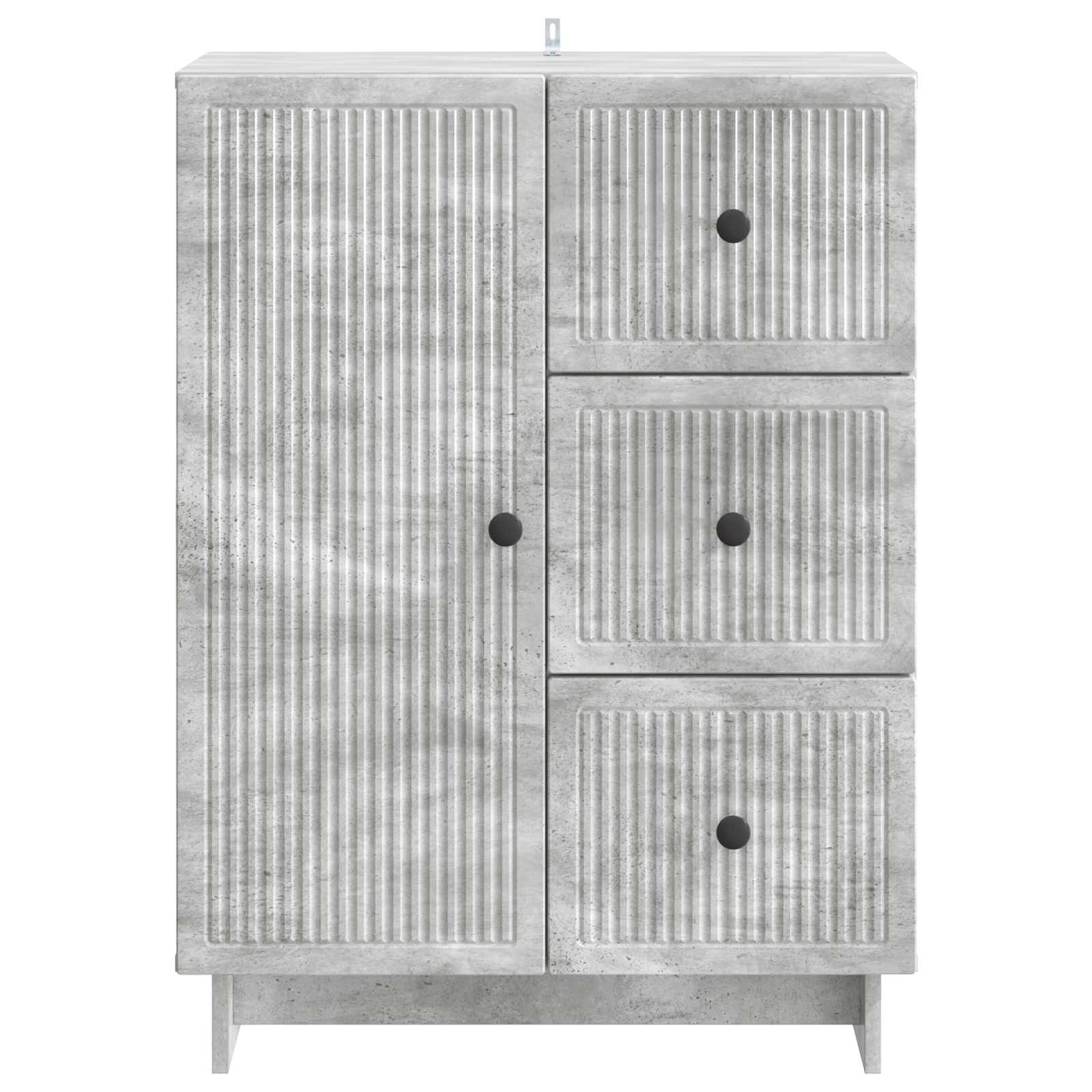 Buffet Gris béton 66 x 34,5 x 90 cm Bois d'ingénierie - XIOS