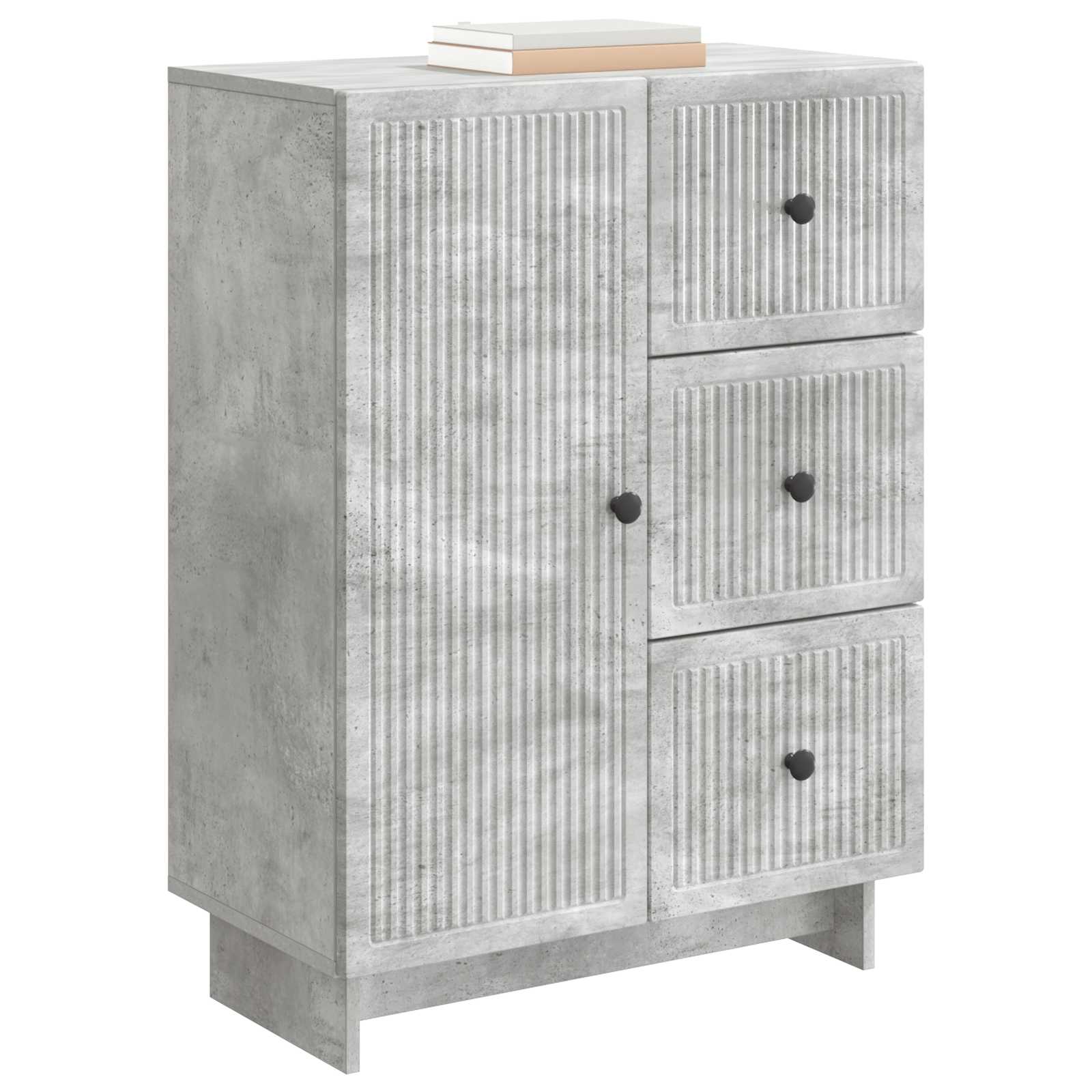 Buffet Gris béton 66 x 34,5 x 90 cm Bois d'ingénierie - XIOS