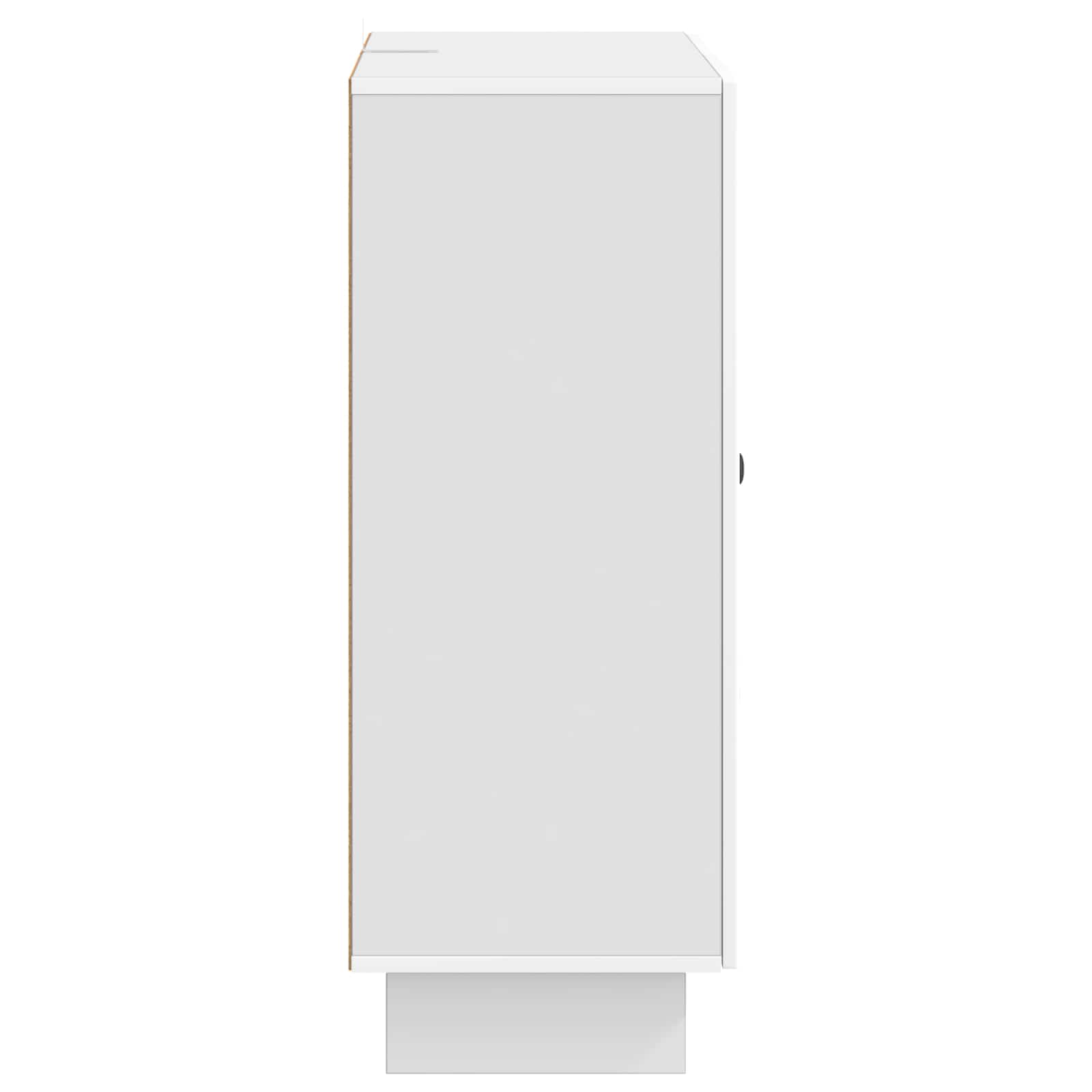 Buffet Blanc brillant 66 x 34,5 x 90 cm Bois d'ingénierie - XIOS