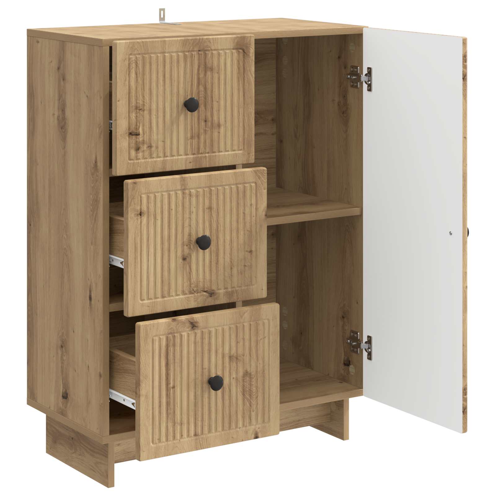 Buffet Chêne artisanal 66 x 34,5 x 90 cm Bois d'ingénierie - XIOS