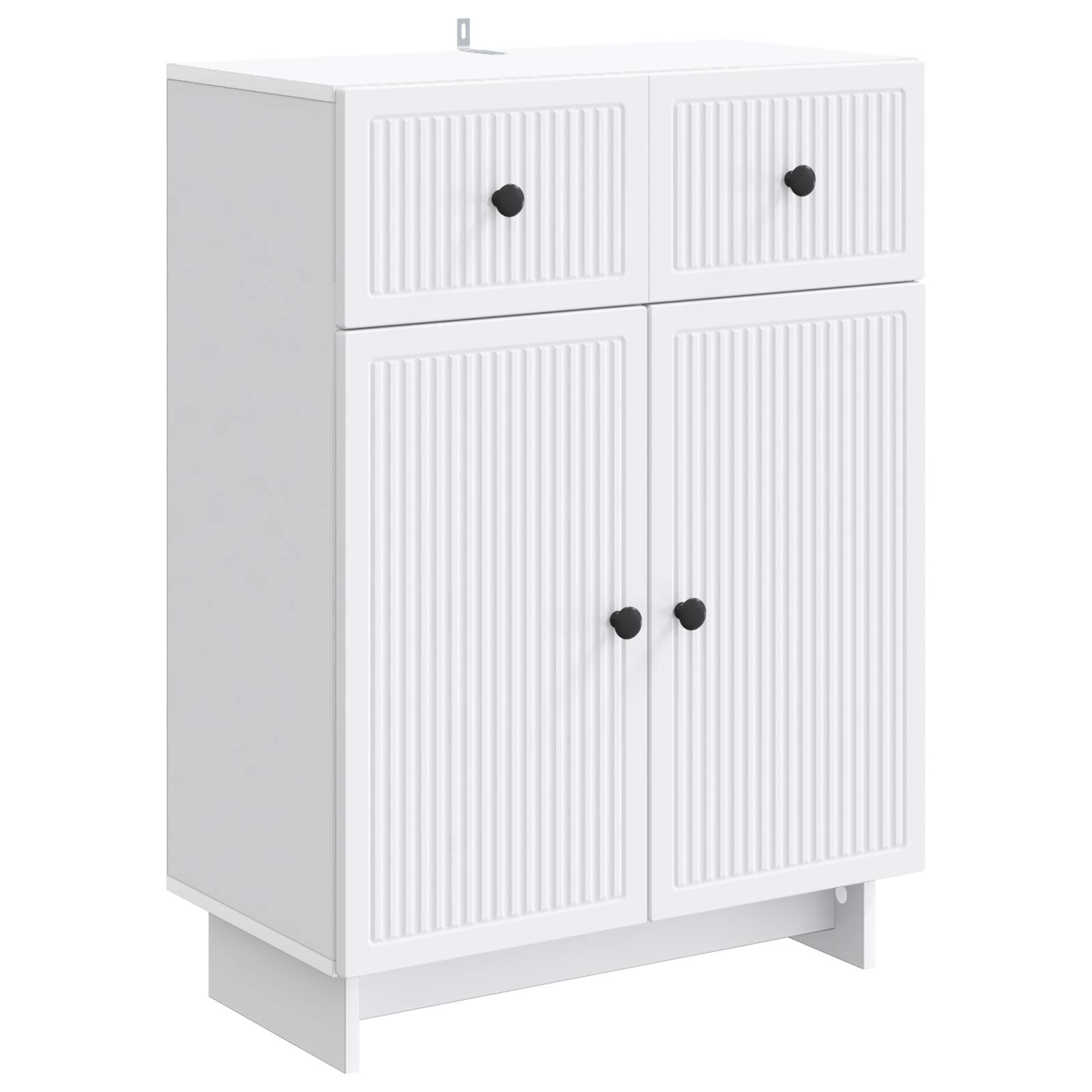 Buffet avec tiroir Blanc 66 x 34,5 x 90 cm Bois d'ingénierie - XIOS