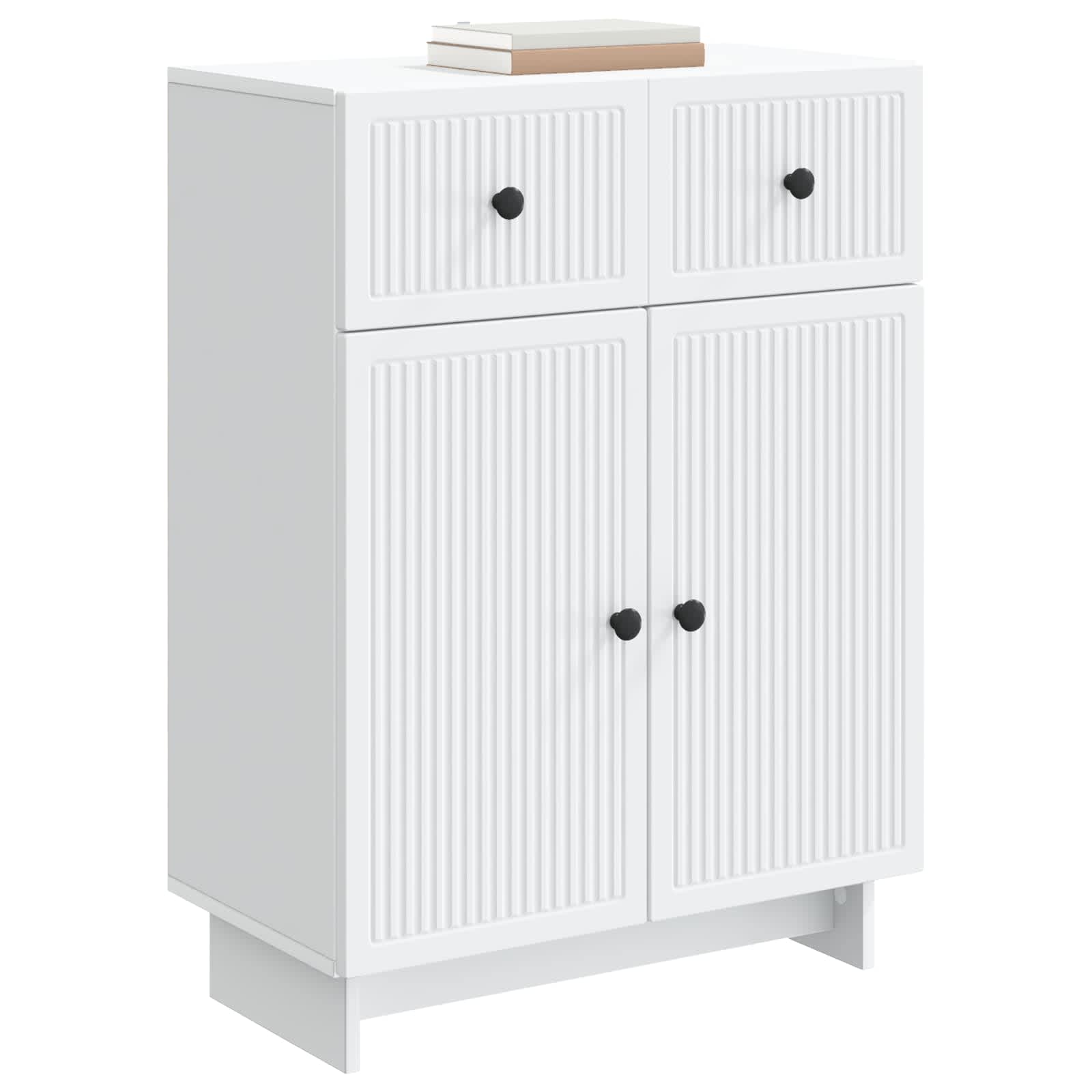 Buffet avec tiroir Blanc 66 x 34,5 x 90 cm Bois d'ingénierie - XIOS