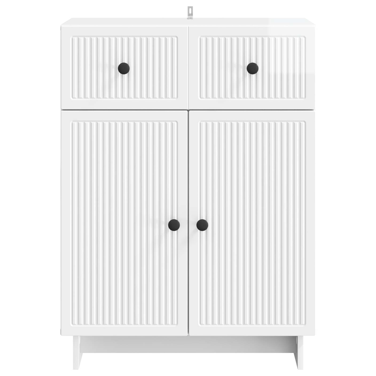 Buffet Blanc brillant 66 x 34,5 x 90 cm Bois d'ingénierie - XIOS