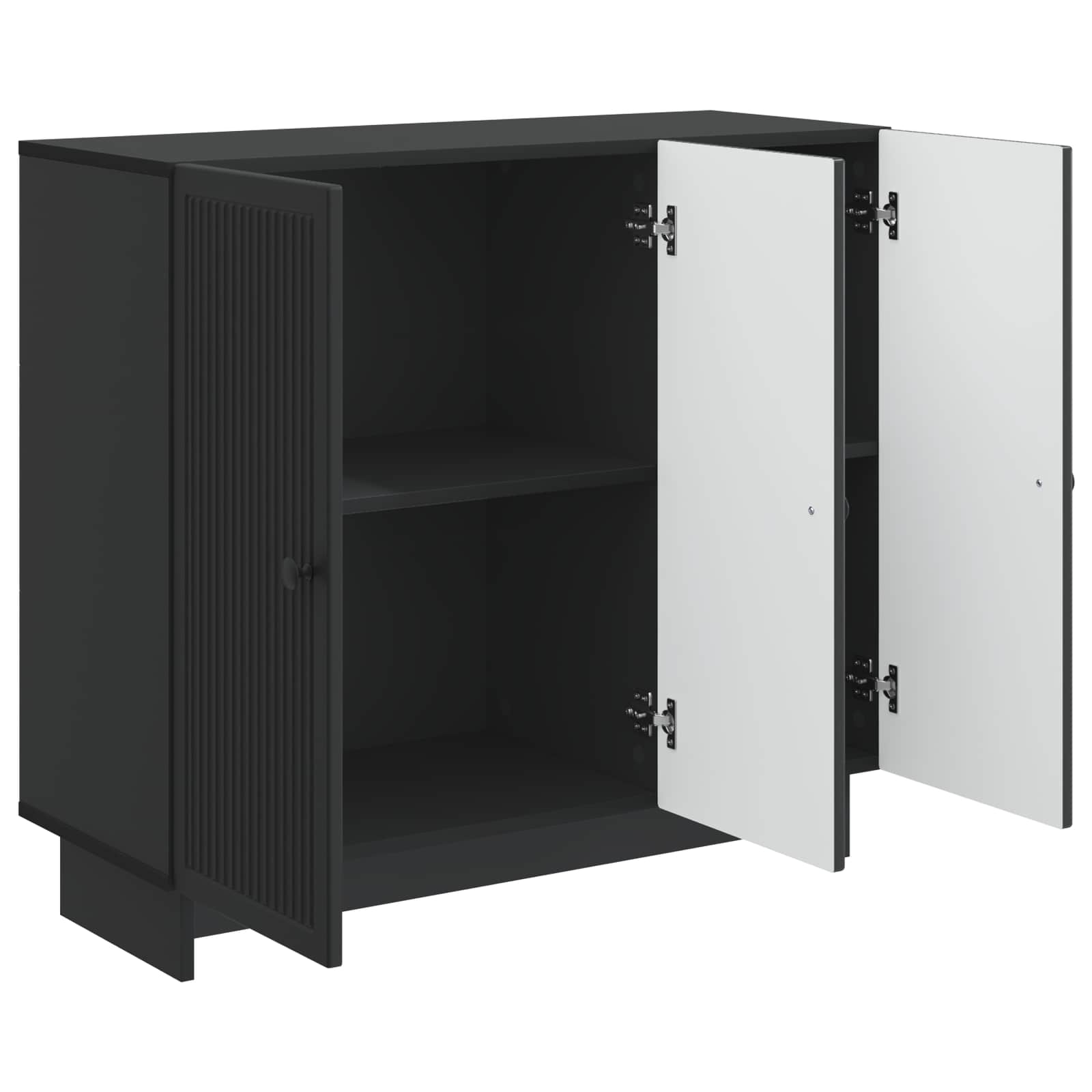 Buffet Noir 89 x 34,5 x 80 cm Bois d'ingénierie - XIOS