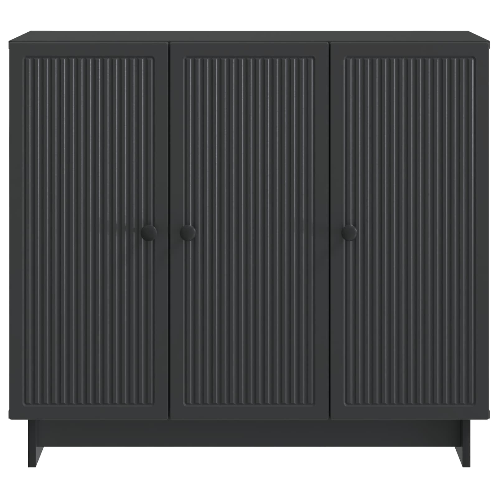 Buffet Noir 89 x 34,5 x 80 cm Bois d'ingénierie - XIOS