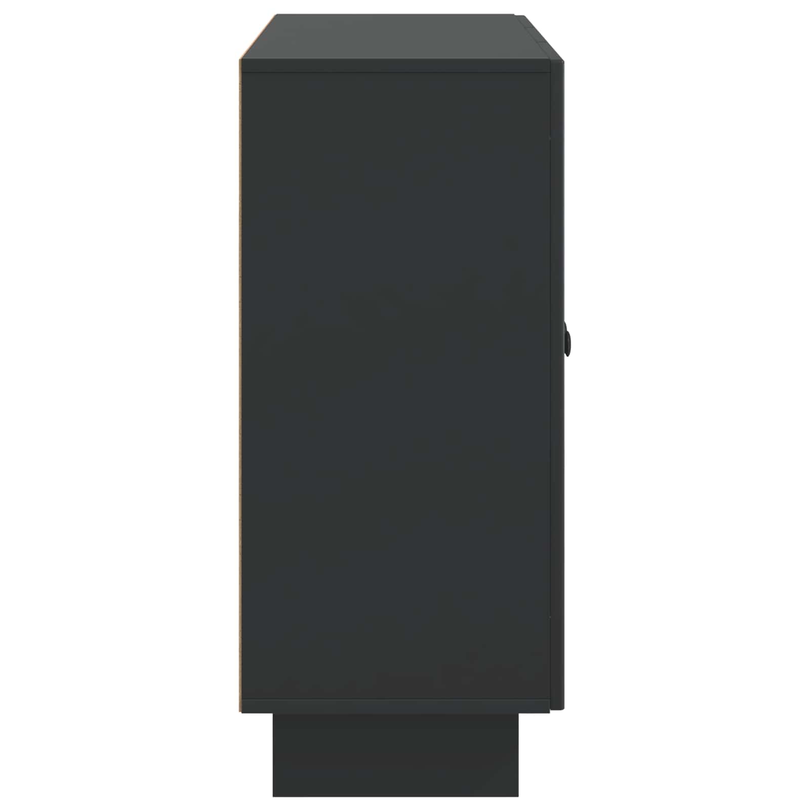 Buffet Noir 89 x 34,5 x 80 cm Bois d'ingénierie - XIOS