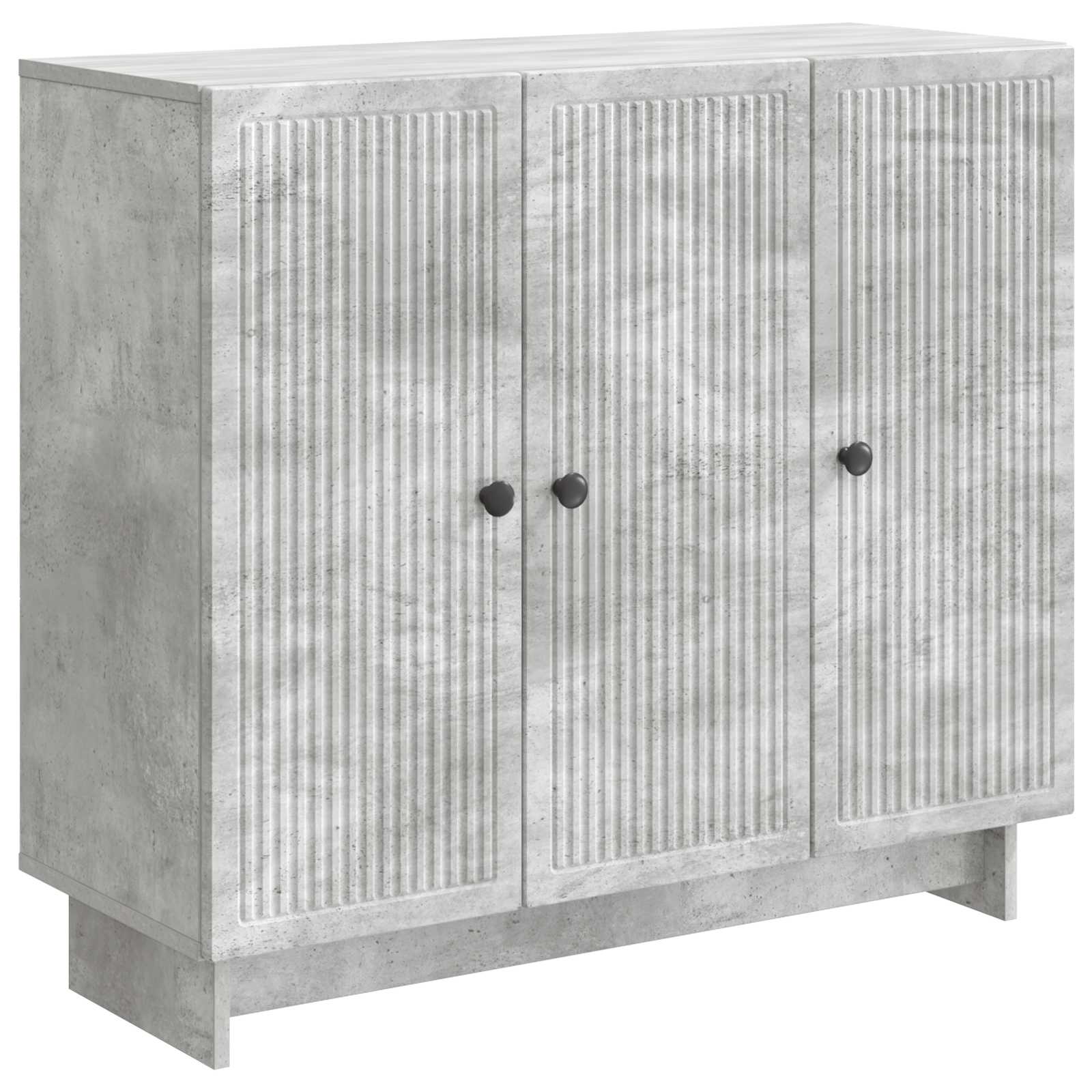Buffet Gris béton 89 x 34,5 x 80 cm Bois d'ingénierie - XIOS