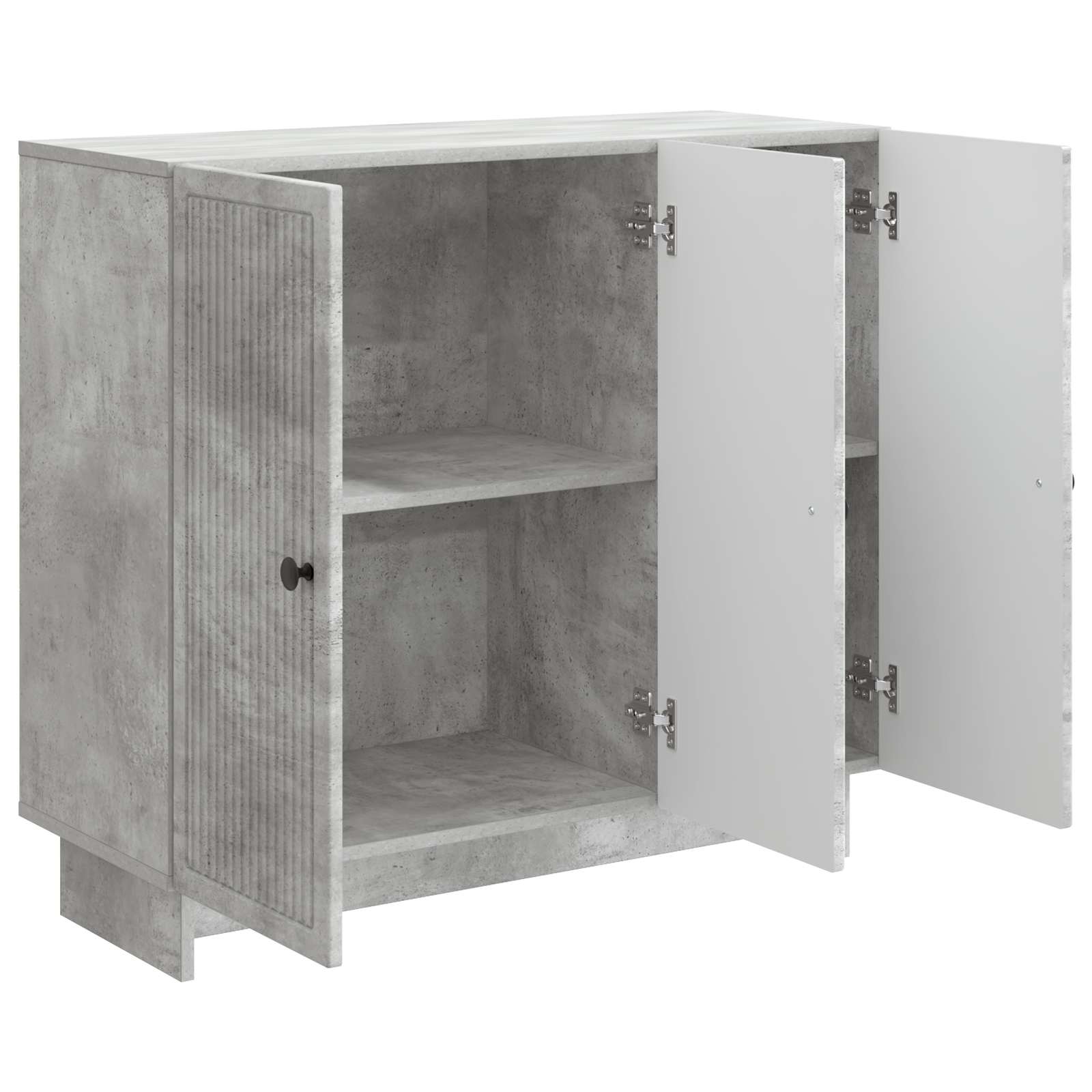 Buffet Gris béton 89 x 34,5 x 80 cm Bois d'ingénierie - XIOS
